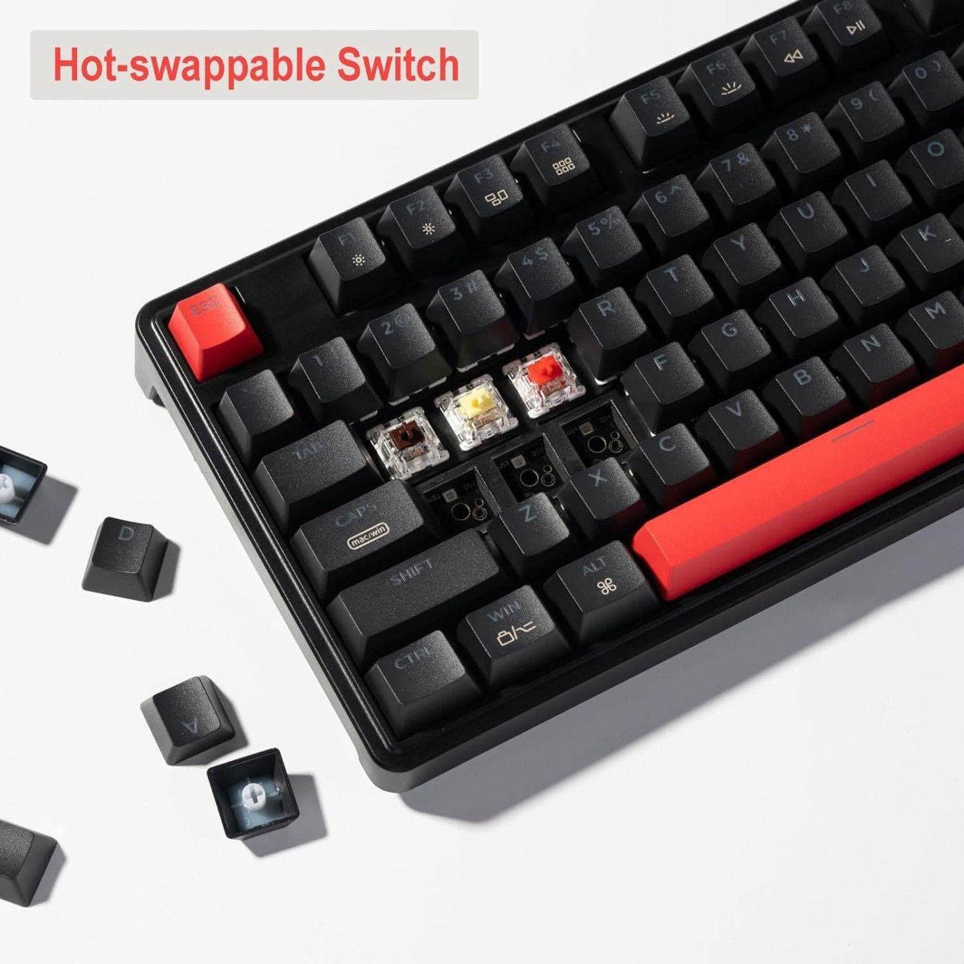 Клавіатура Keychron C3 Pro 87 Key RGB Hot-Swap K Pro Brown Black (C3PH3_KEYCHRON)