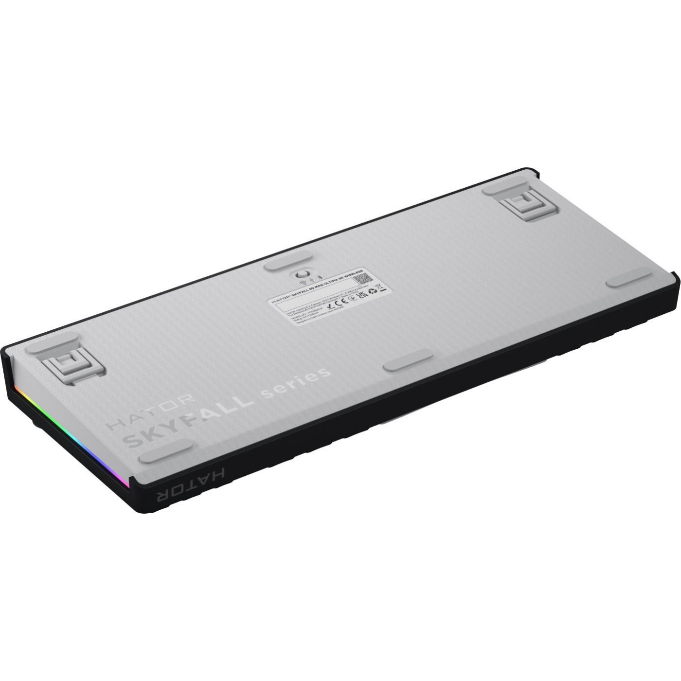 Клавіатура HATOR Skyfall 80 MAG ULTIMA 8K Magnetic Wireless US (Англ.) Black-White (HTK3880)