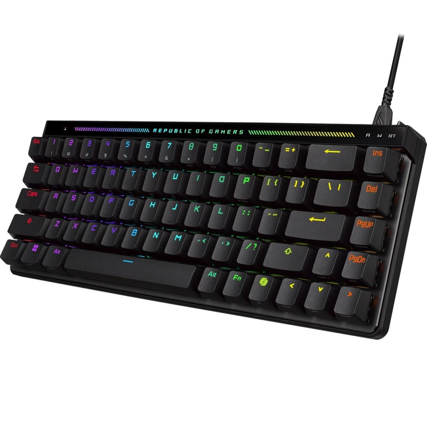 Клавіатура ASUS ROG Falchion Ace HFX 68key Magnetic Switches USB-A EN/UK RGB Black (90MP03VE-BKMA00)