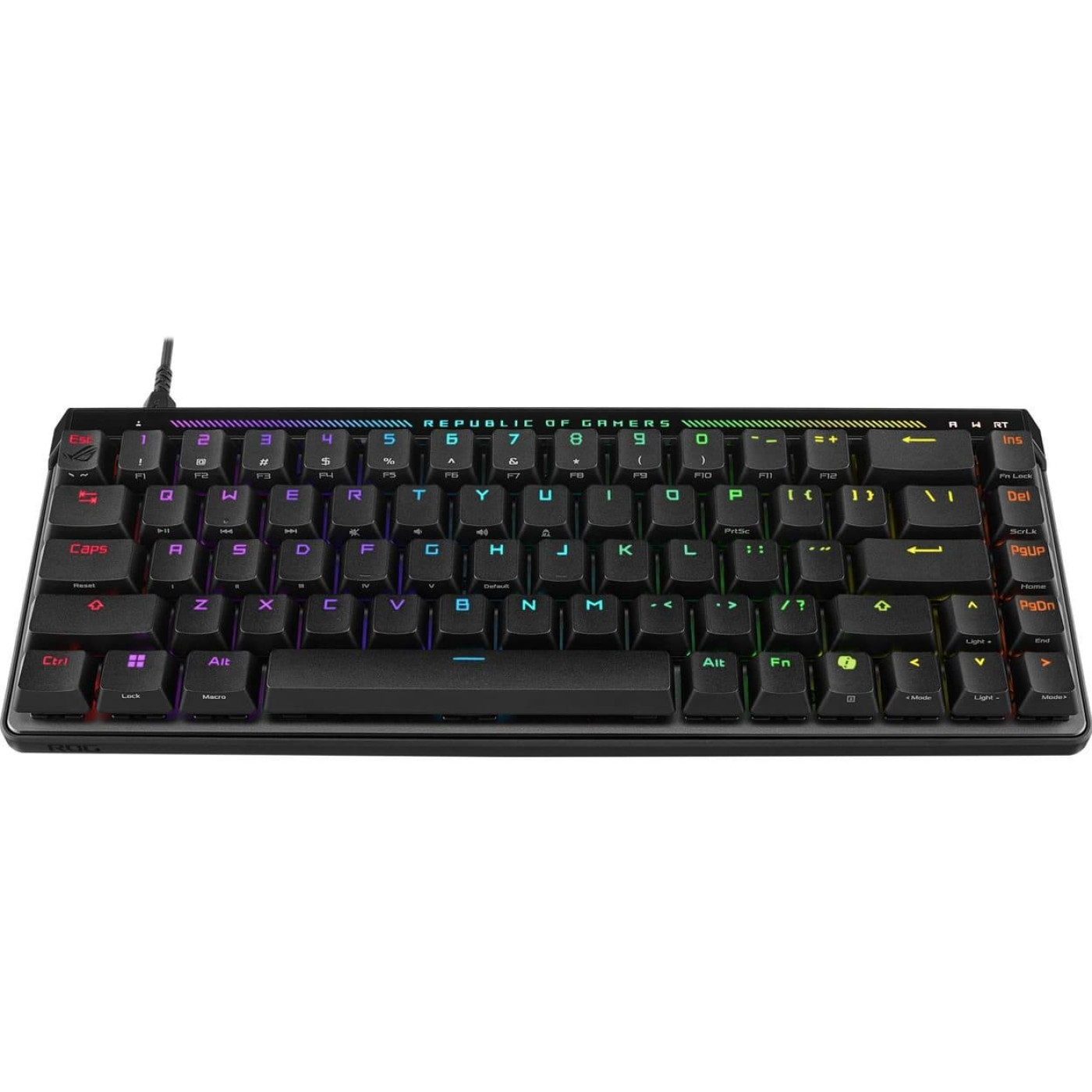 Клавіатура ASUS ROG Falchion Ace HFX 68key Magnetic Switches USB-A EN/UK RGB Black (90MP03VE-BKMA00)