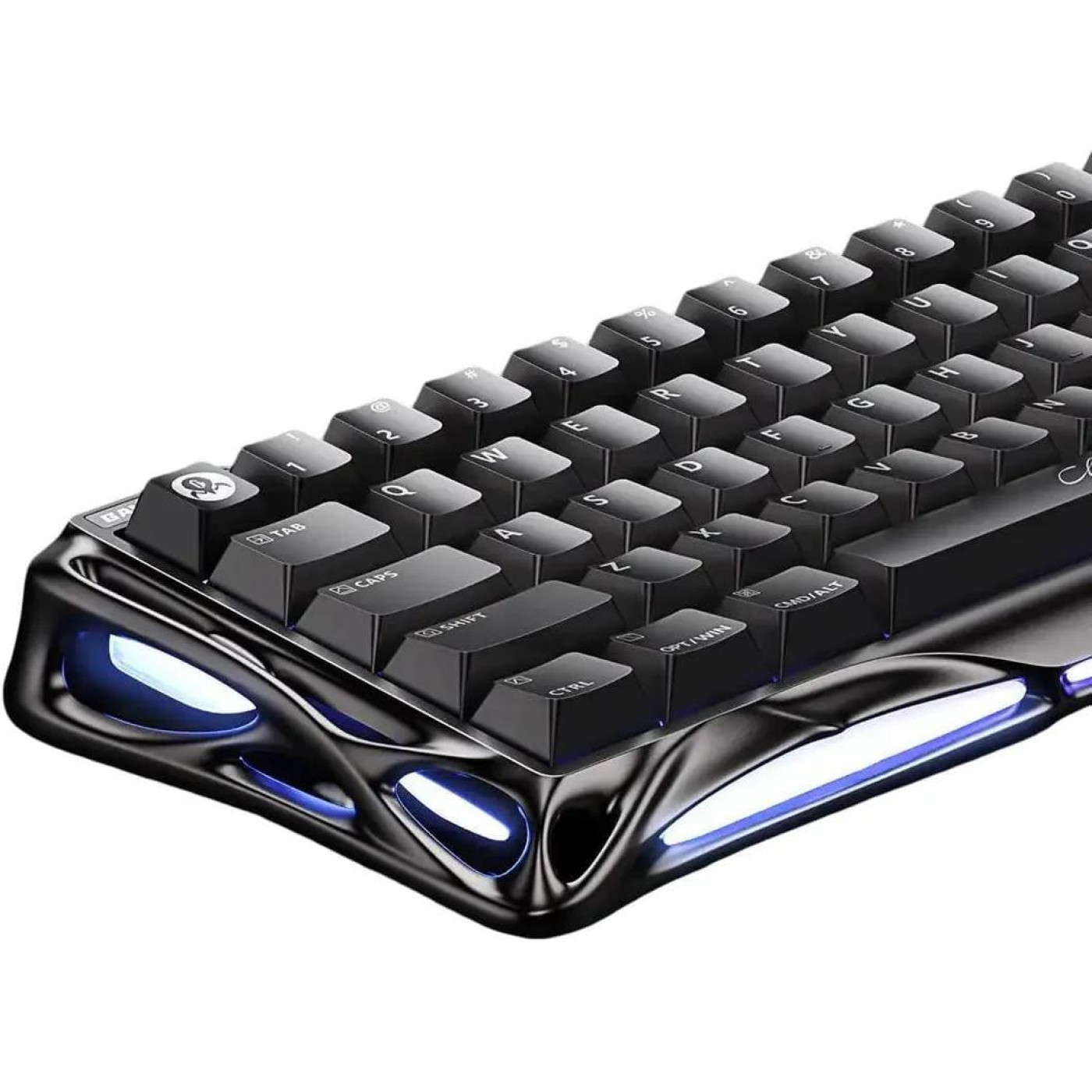 Клавіатура GravaStar Mercury V60 Pro 60keys Blackcore 8K USB-A RGB Interstellar Silver (GSV60PRO_XTAL_BLK)