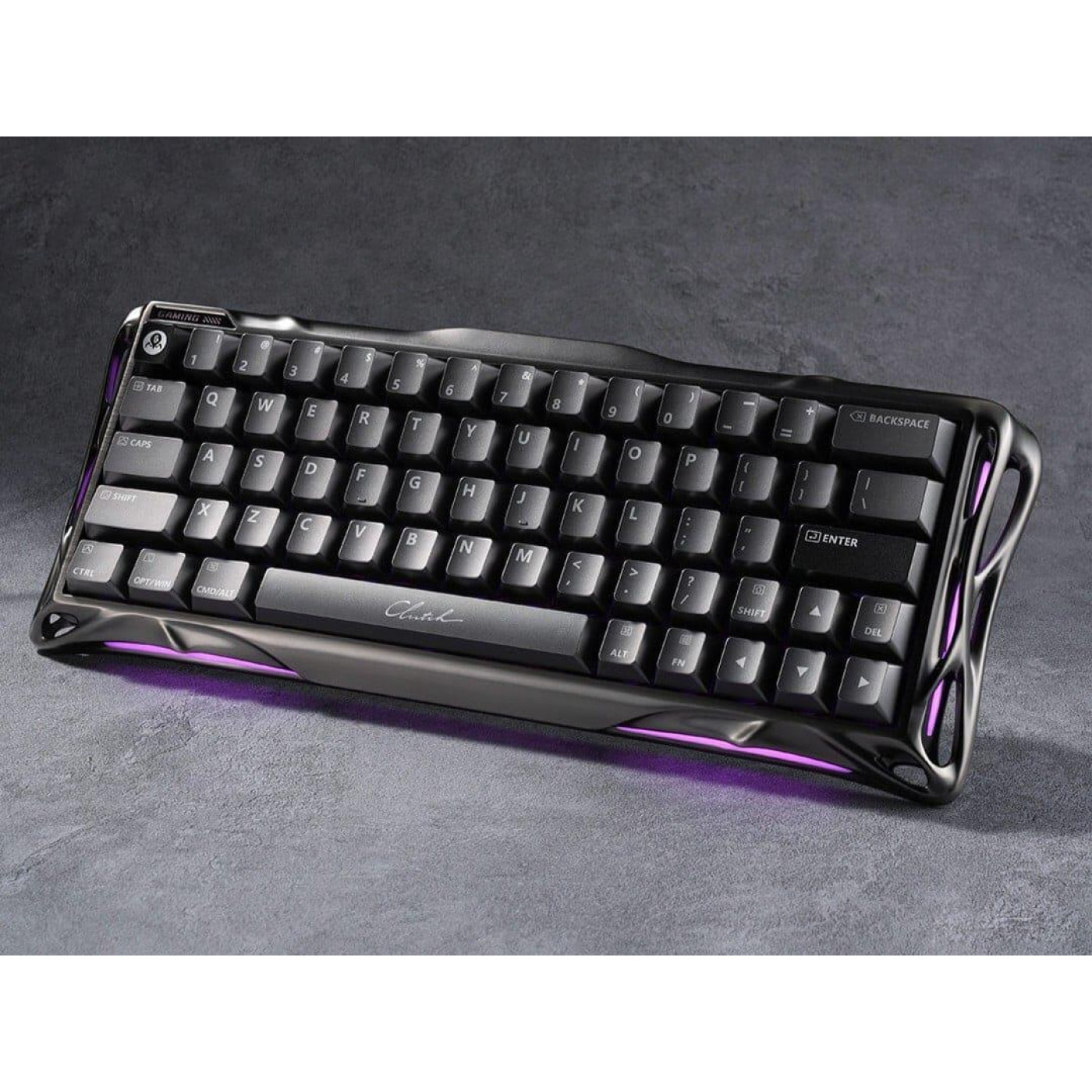 Клавіатура GravaStar Mercury V60 Pro 60keys Blackcore 8K USB-A RGB Interstellar Silver (GSV60PRO_XTAL_BLK)