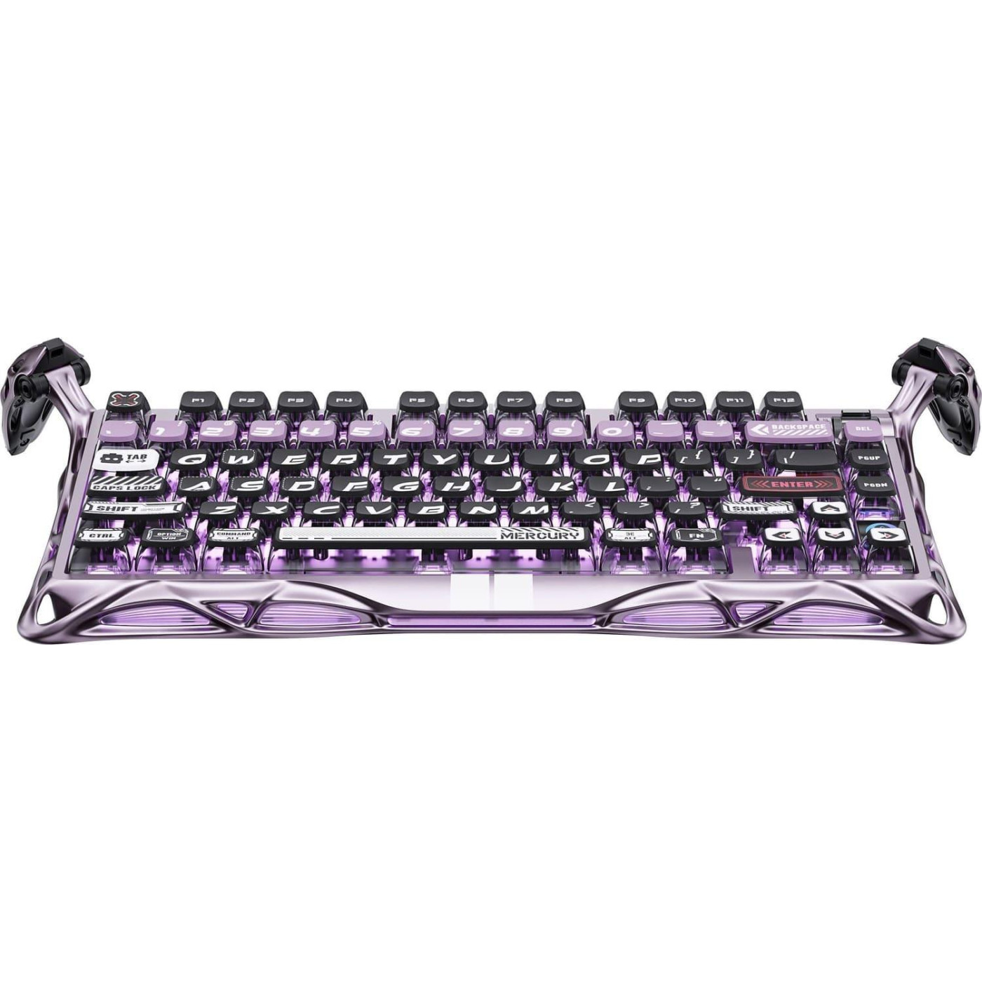 Клавиатура GravaStar Mercury V75 Pro 80keys Gateron Jade Gaming 8K USB-A RGB Iron Purple (GSV75PRO_PL)