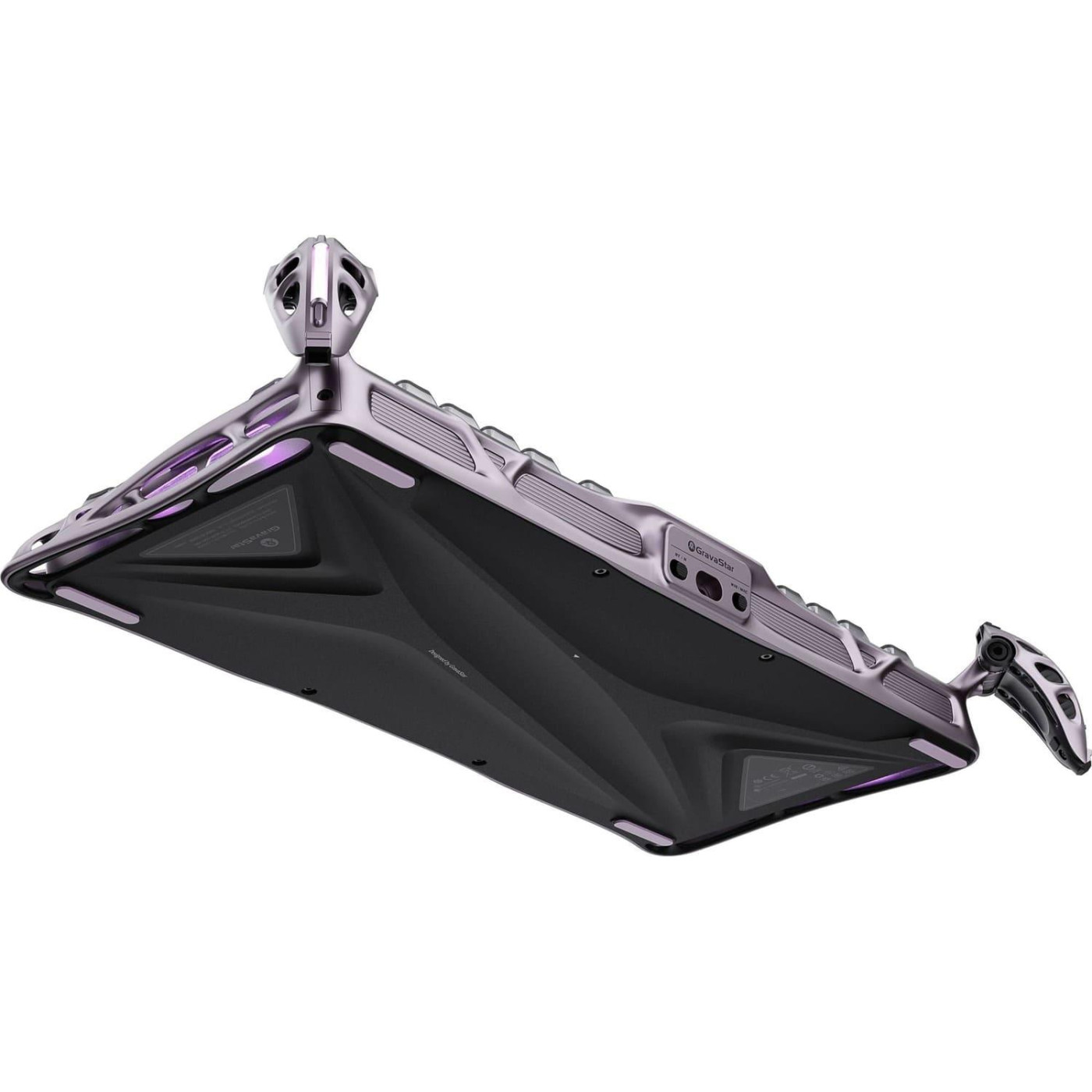 Клавиатура GravaStar Mercury V75 Pro 80keys Gateron Jade Gaming 8K USB-A RGB Iron Purple (GSV75PRO_PL)