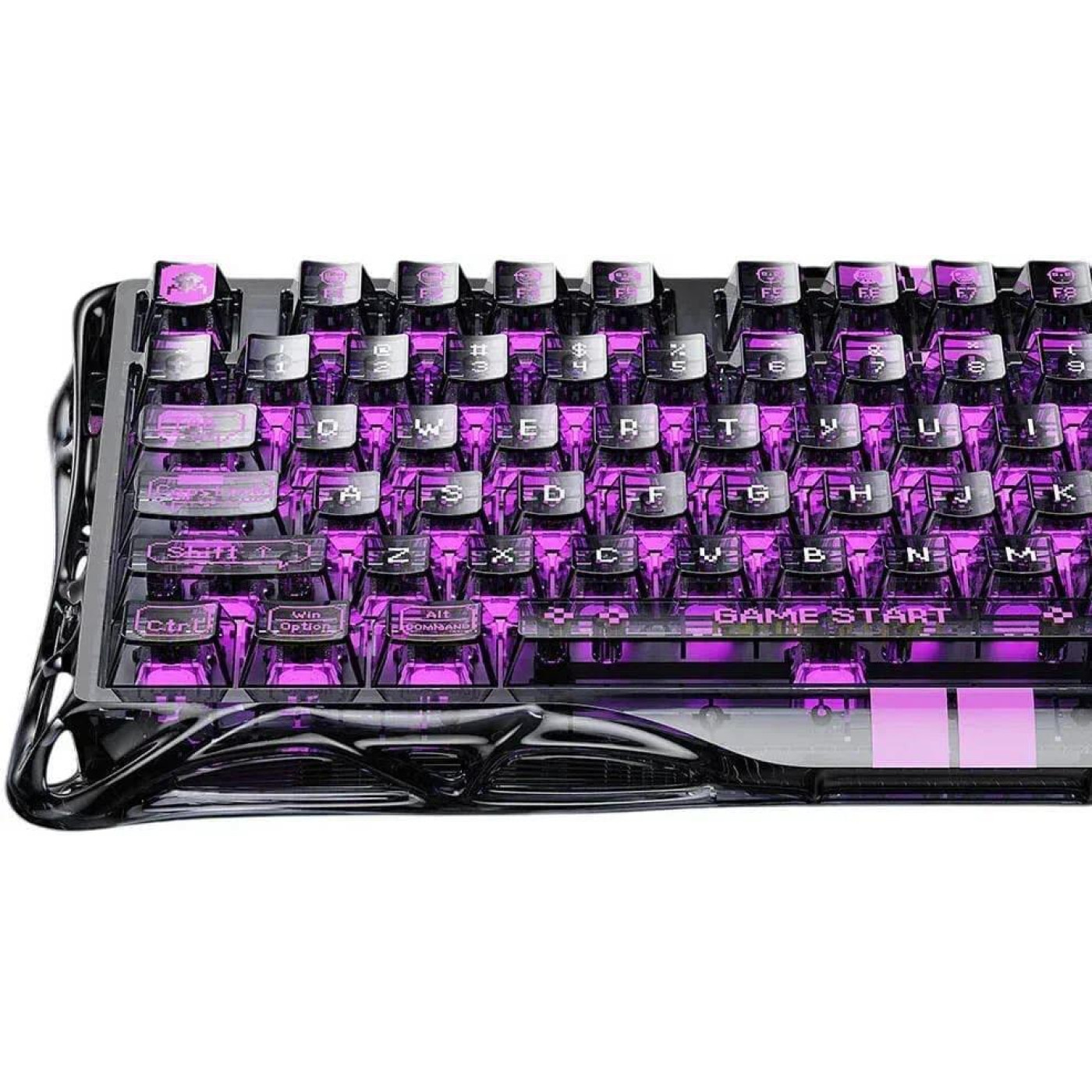 Клавиатура GravaStar Mercury K1 Lite 80keys BSUN Grey BT/WL/USB Transparent Black (GSV75LITE_XTAL_BLK)
