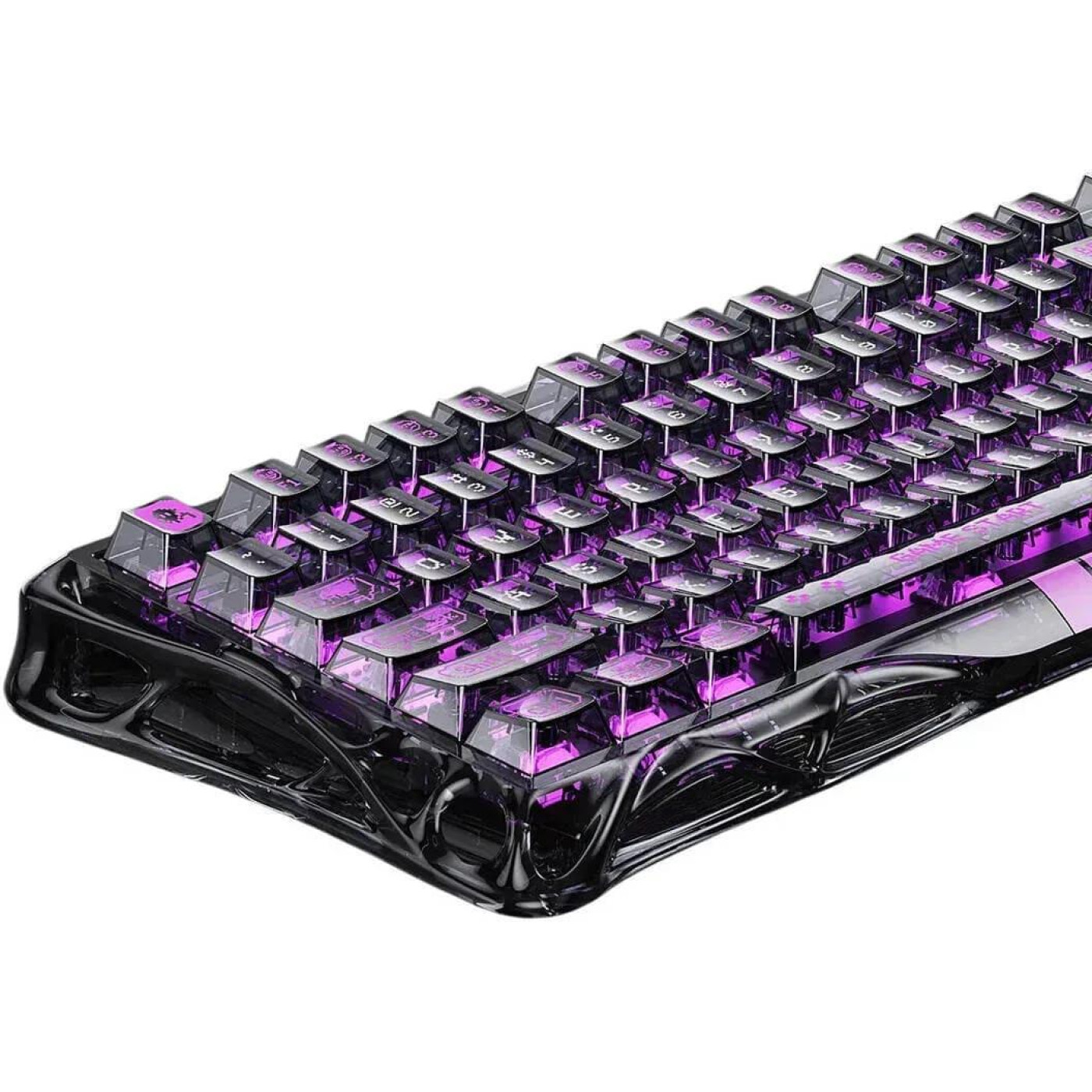 Клавиатура GravaStar Mercury K1 Lite 80keys BSUN Grey BT/WL/USB Transparent Black (GSV75LITE_XTAL_BLK)