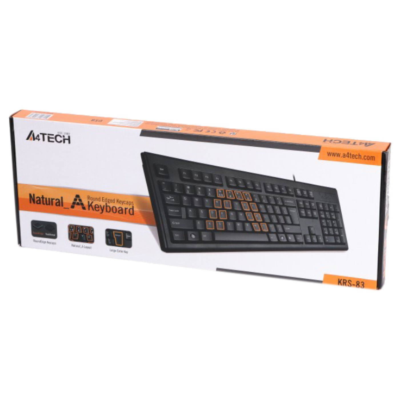 Клавіатура A4Tech KRS-83 USB Black (KRS-83 USB (Black))
