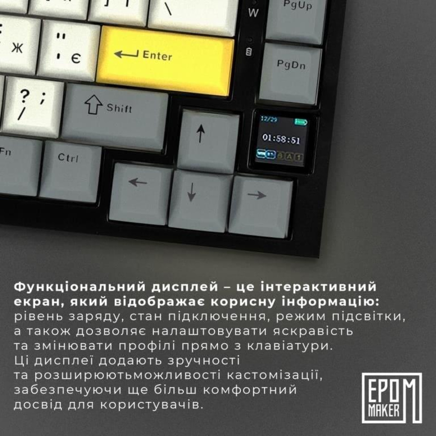 Клавиатура Epomaker Ajazz AK820 Pro Gift Switch Black (AK820-PRO-B-G)