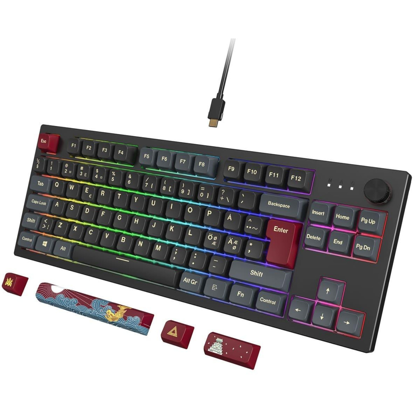 Клавиатура MONTECH MKey TKL Red Switch Darkness (MK87DR)