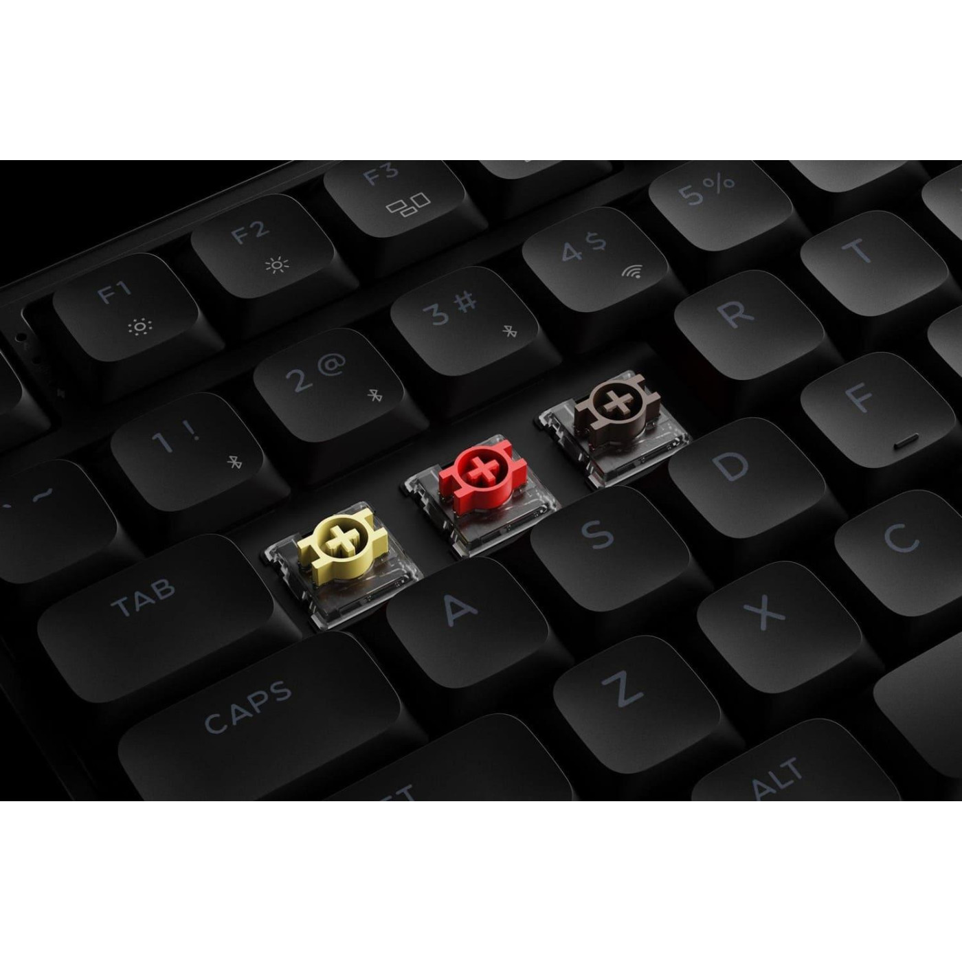 Клавиатура Keychron J1 82Key K pro Banana WL/BT/USB-A QMK Hot-swap EN/UKR RGB Black (J1-H4-UA)