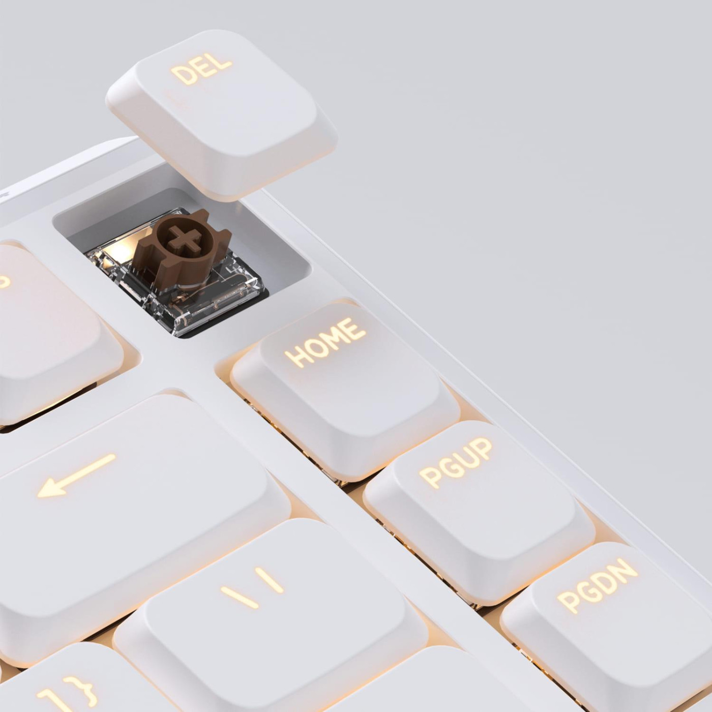 Клавиатура Keychron J1 82Key K pro Brown WL/BT/USB-A QMK Hot-swap EN/UKR RGB White (J1-Q3-UA)