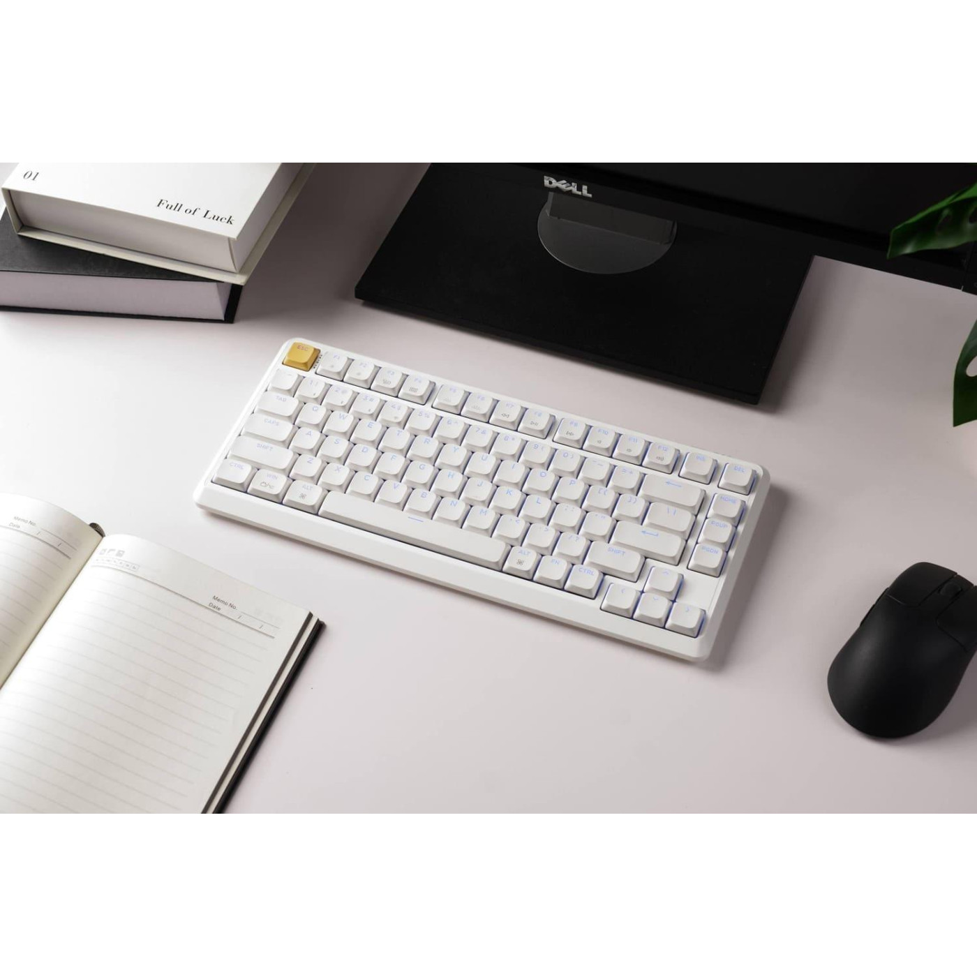 Клавиатура Keychron J1 82Key K pro Brown WL/BT/USB-A QMK Hot-swap EN/UKR RGB White (J1-Q3-UA)