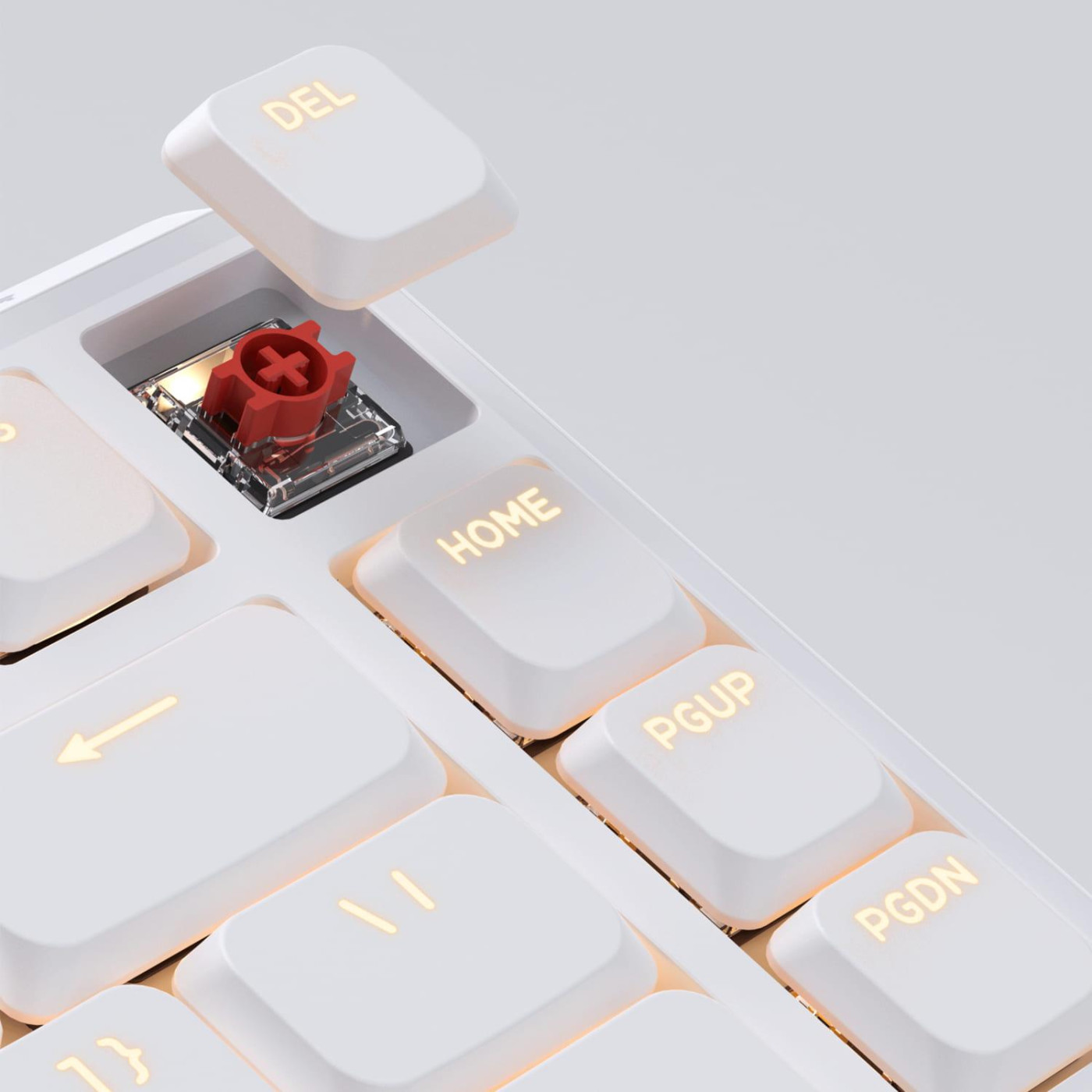 Клавиатура Keychron J1 82Key K pro Red WL/BT/USB-A QMK Hot-swap EN/UKR RGB White (J1-Q1-UA)