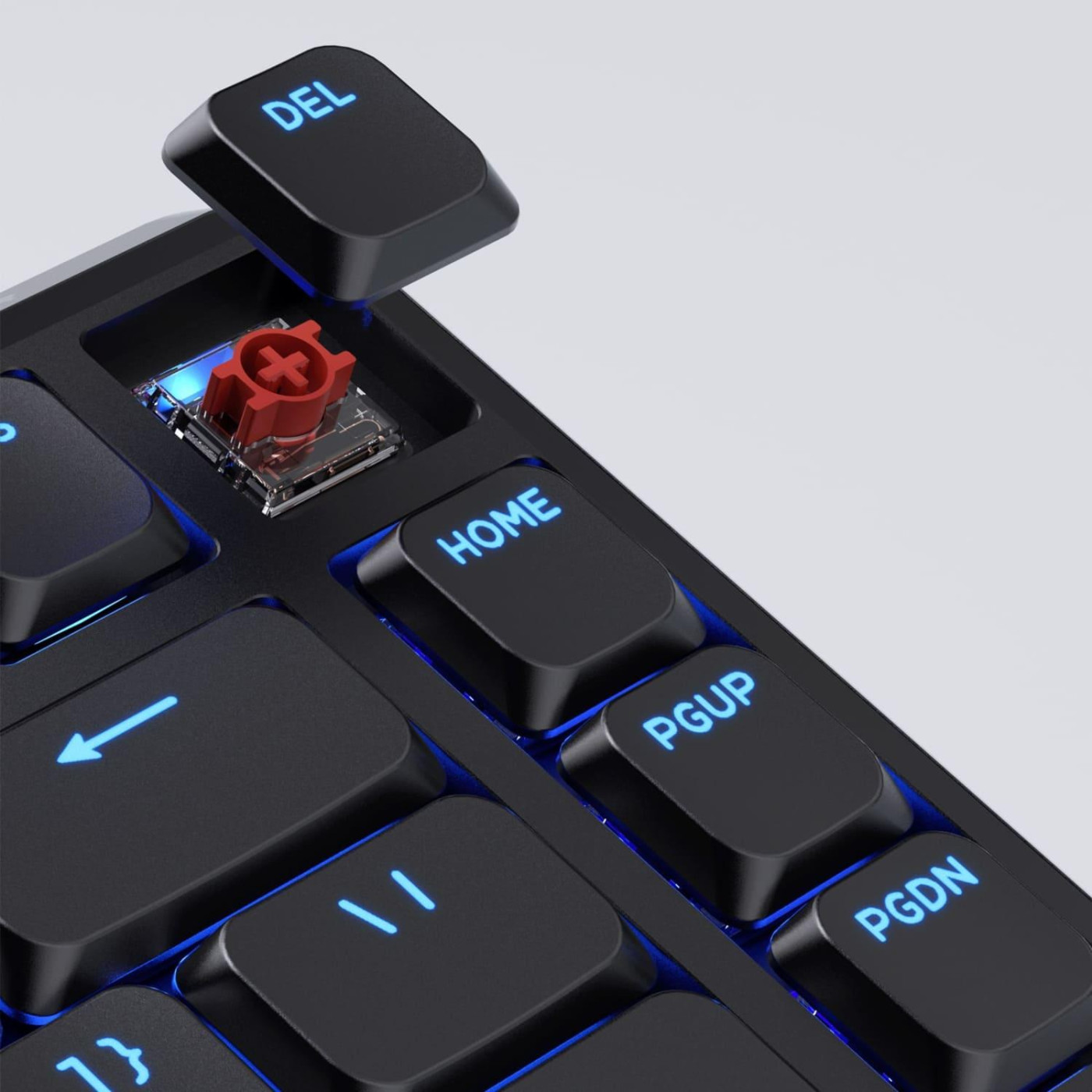 Клавиатура Keychron J1 82Key K pro Red WL/BT/USB-A QMK Hot-swap EN/UKR RGB Black (J1-H1-UA)