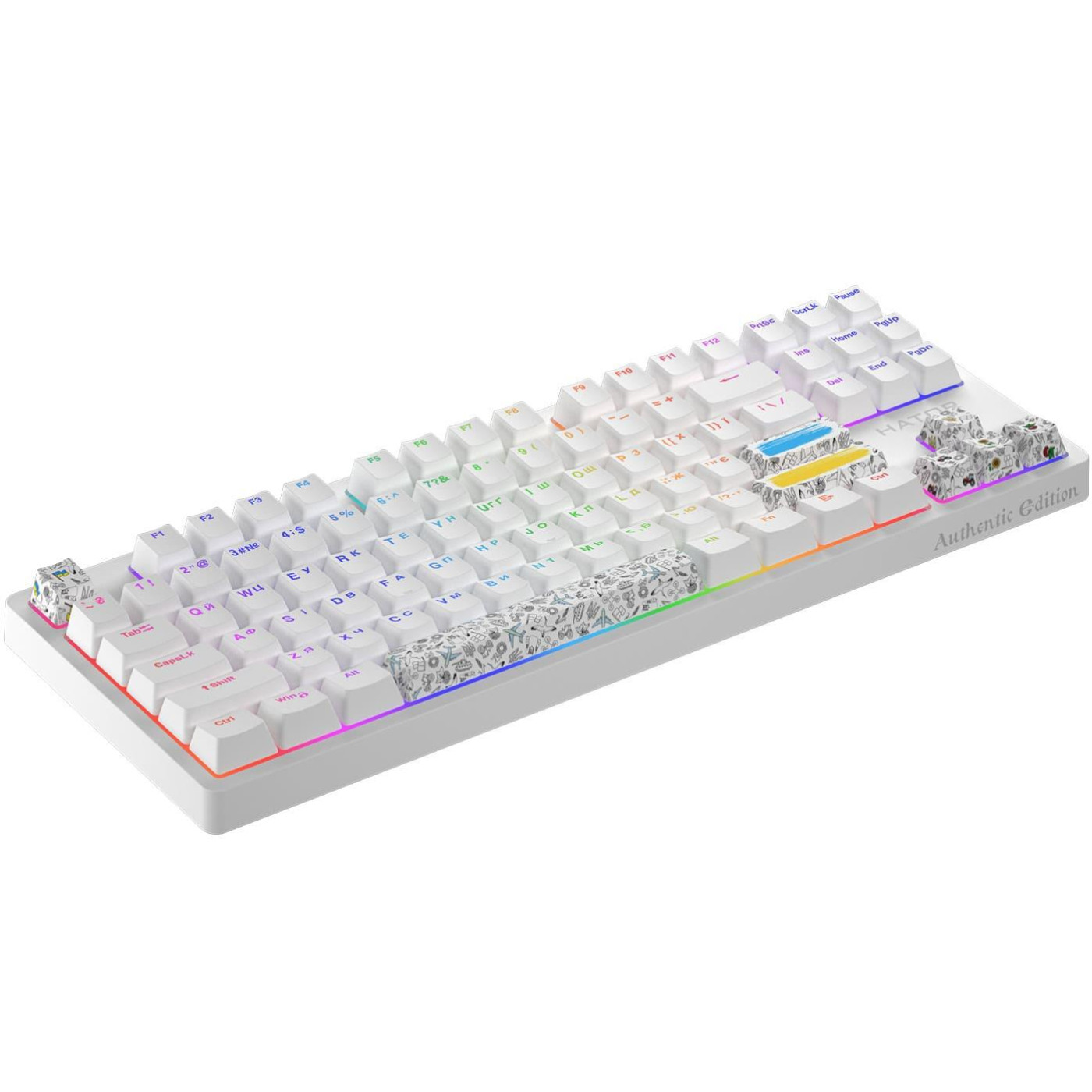 Клавіатура HATOR Rockfall 2 Mecha TKL Authentic Edition white (HTK-531)