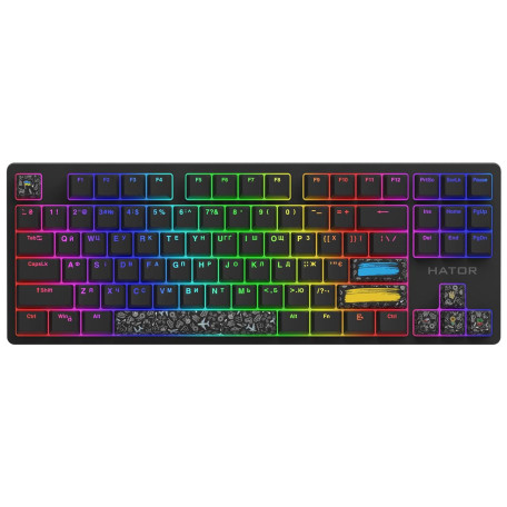 Клавіатура HATOR Rockfall 2 Mecha TKL Authentic Edition black (HTK-530) Б/в