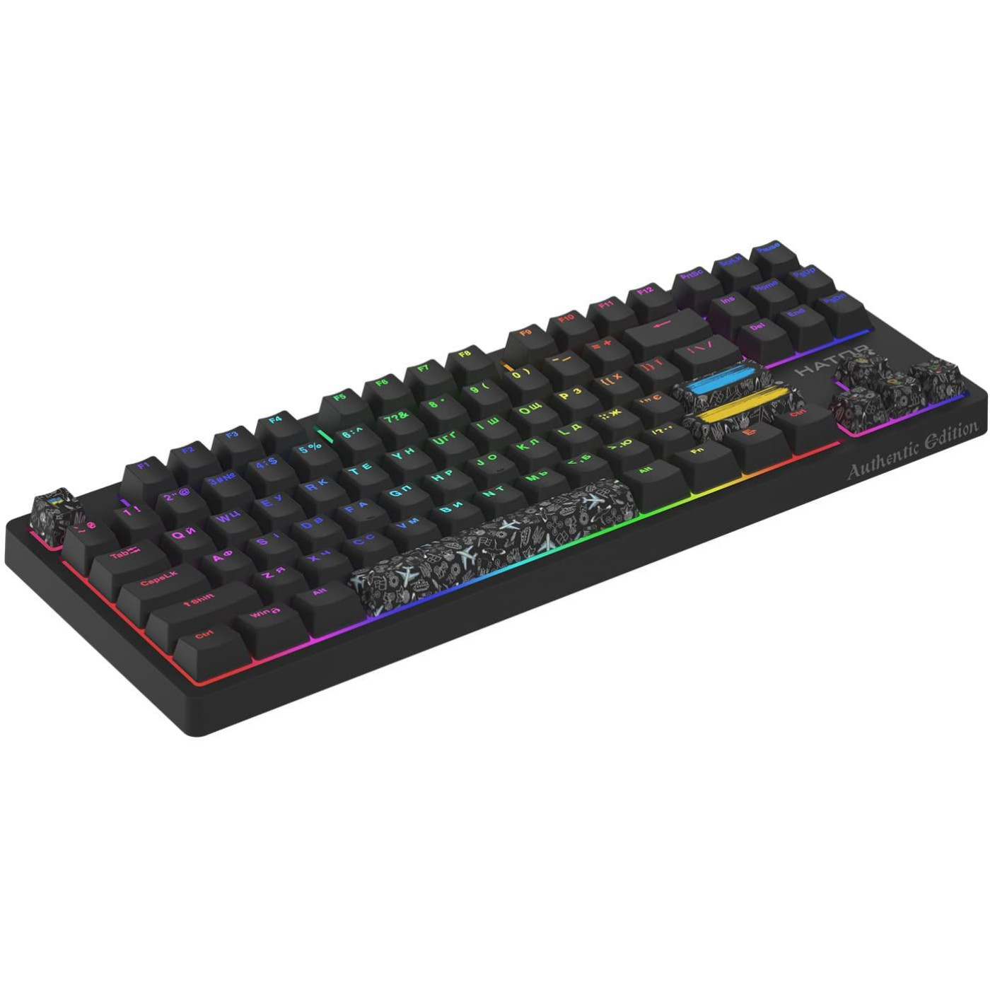 Клавіатура HATOR Rockfall 2 Mecha TKL Authentic Edition black (HTK-530) U1