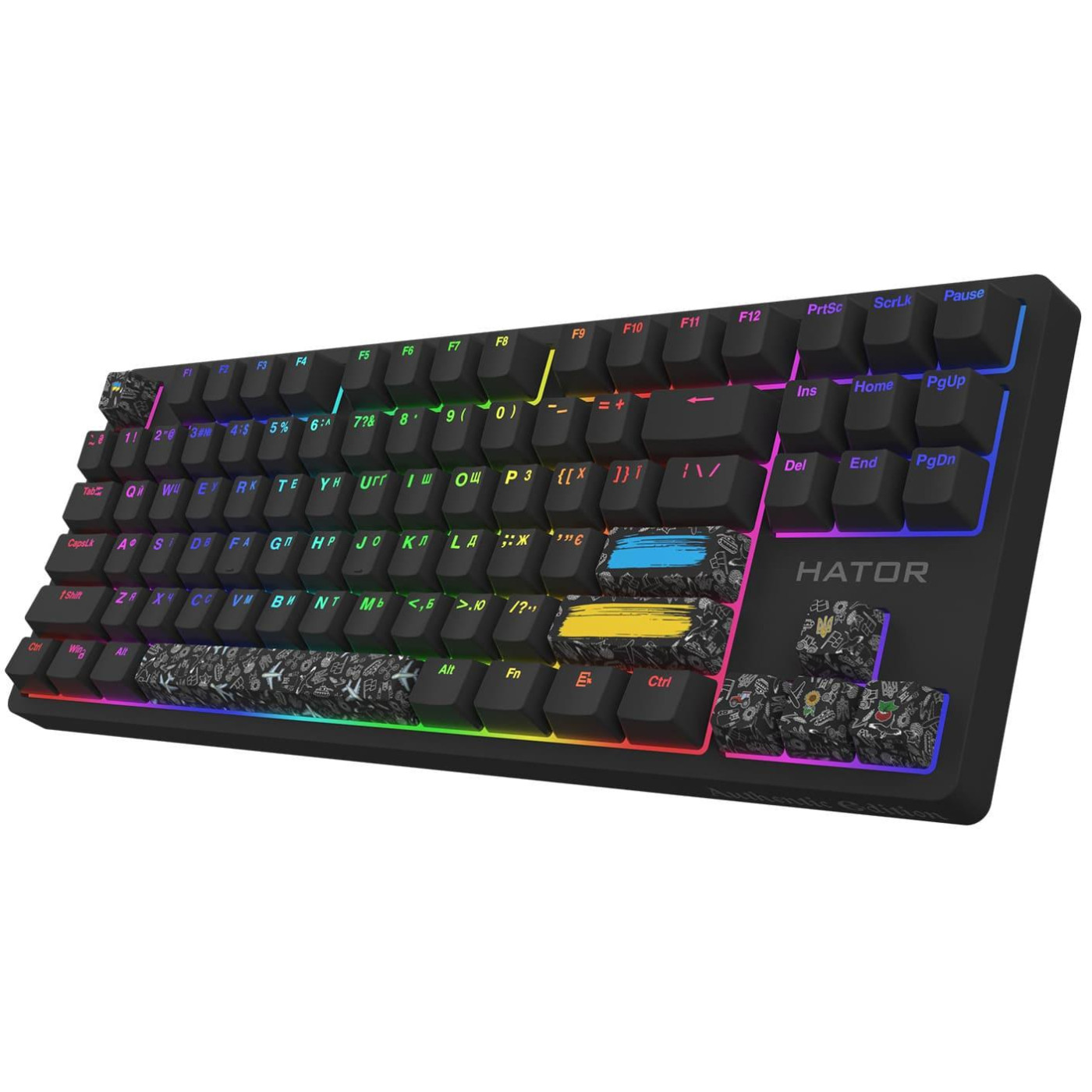 Клавіатура HATOR Rockfall 2 Mecha TKL Authentic Edition black (HTK-530) U1