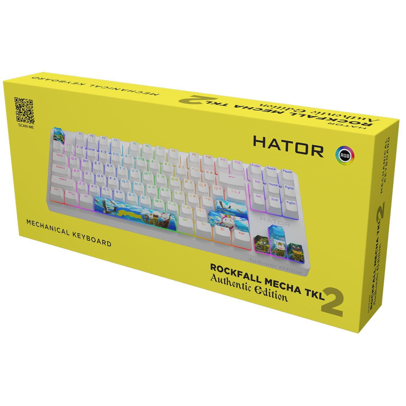 Клавіатура HATOR Rockfall 2 Mecha TKL Authentic Edition fighting cats (HTK-532)