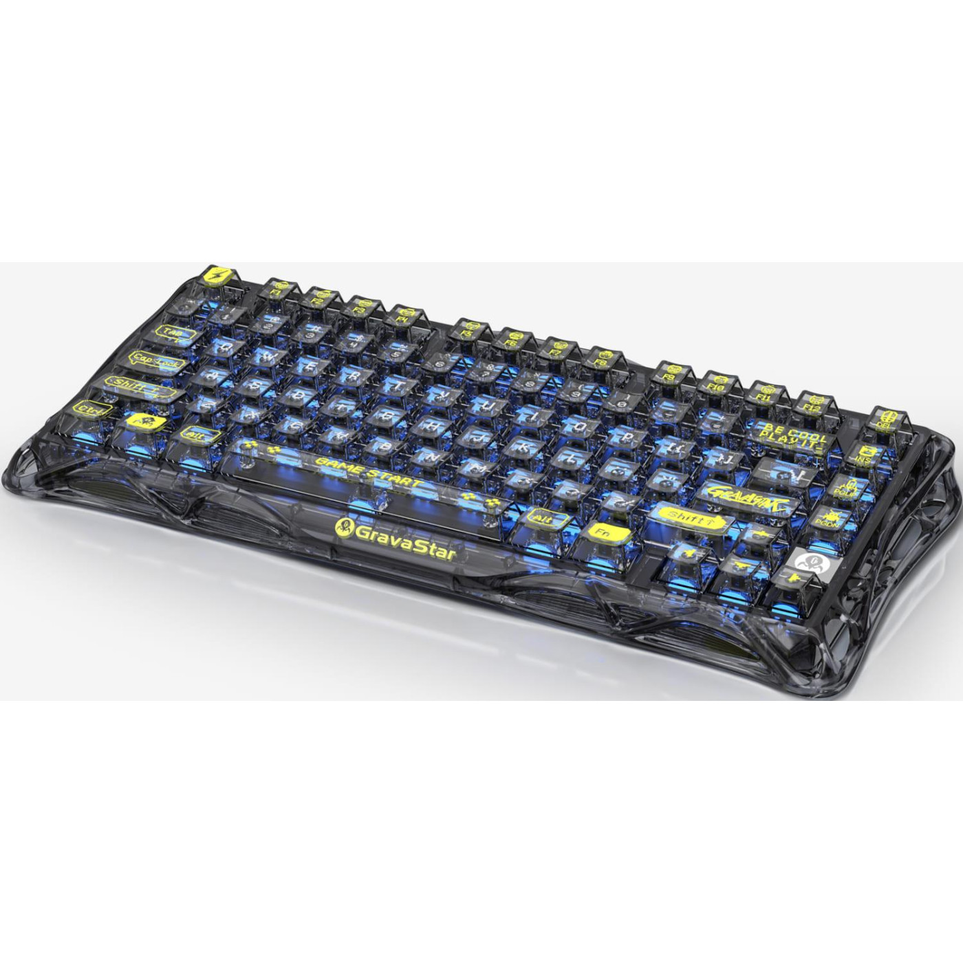 Клавіатура GravaStar Mercury K1 Lite TKL Black (GSK1LITE_XTAL_BLK)