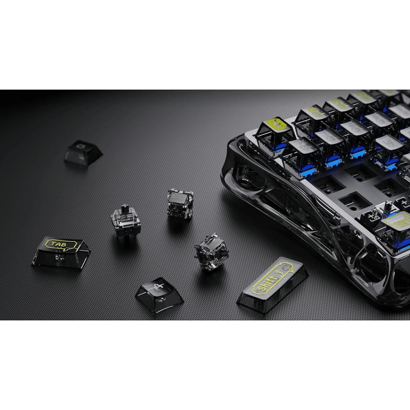 Клавіатура GravaStar Mercury K1 Lite TKL Black (GSK1LITE_XTAL_BLK)