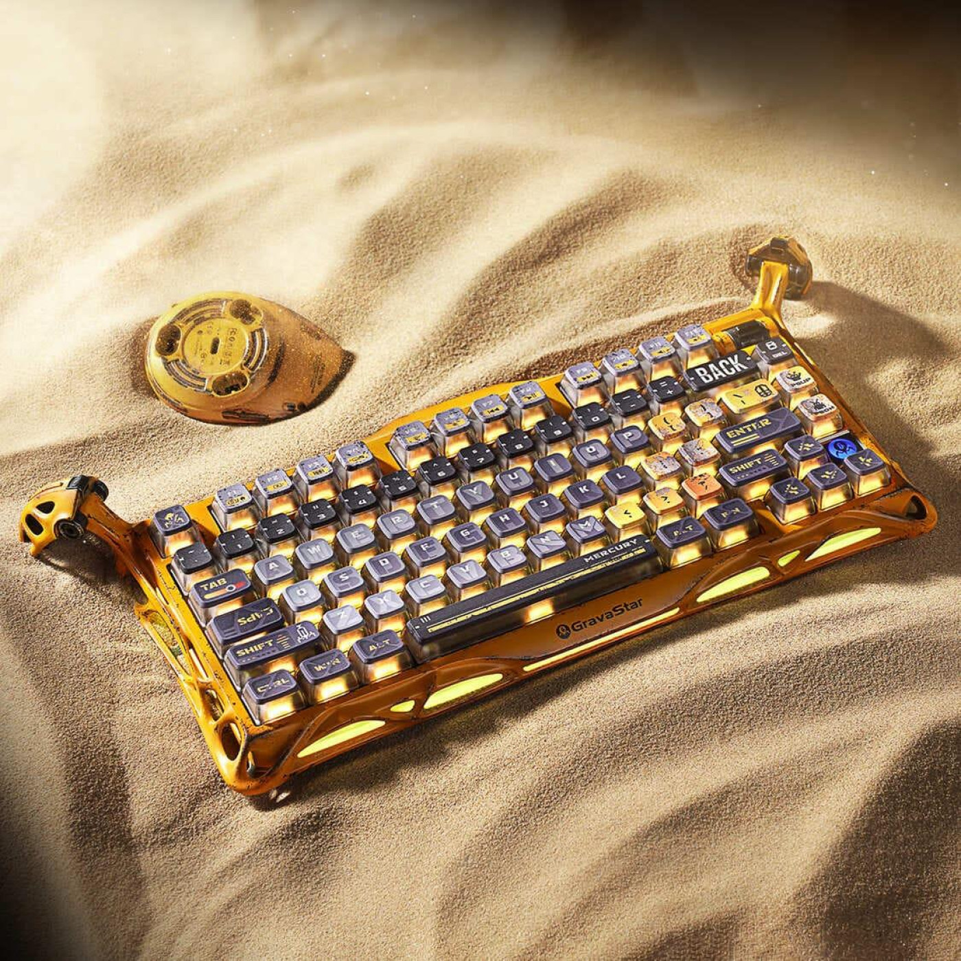 Клавіатура GravaStar Mercury K1 Pro TKL Yellow (GSK1PRO_YLW)