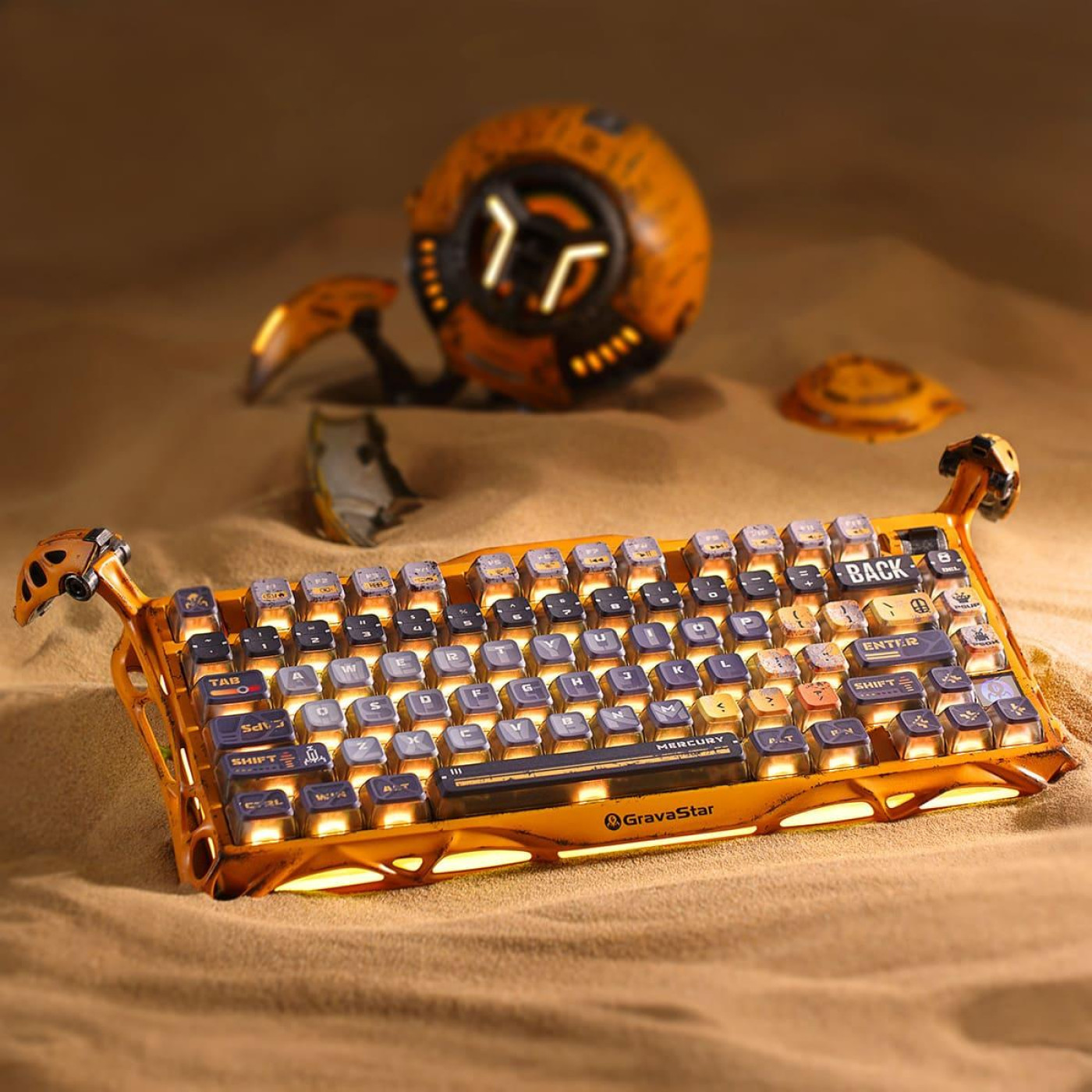 Клавіатура GravaStar Mercury K1 Pro TKL Yellow (GSK1PRO_YLW)