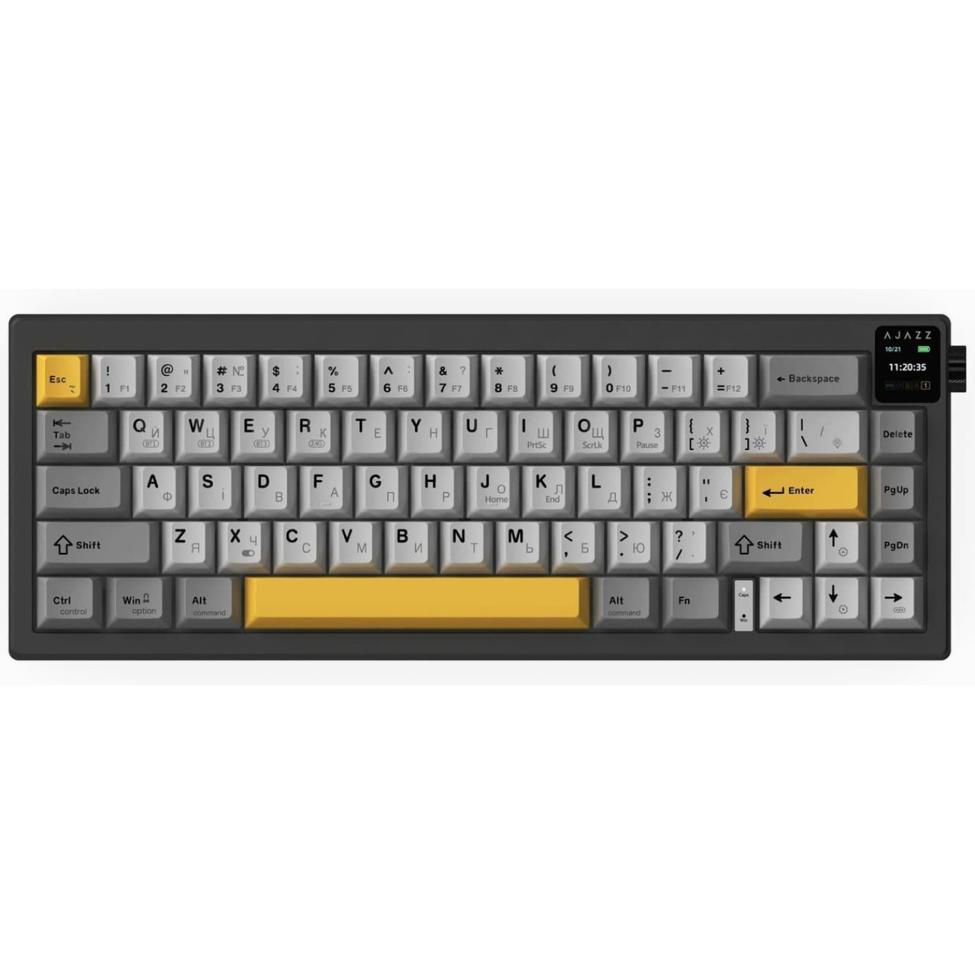 Клавіатура Ajazz AK650 Flying Fish Switch Black (AK650-FF-BGY)