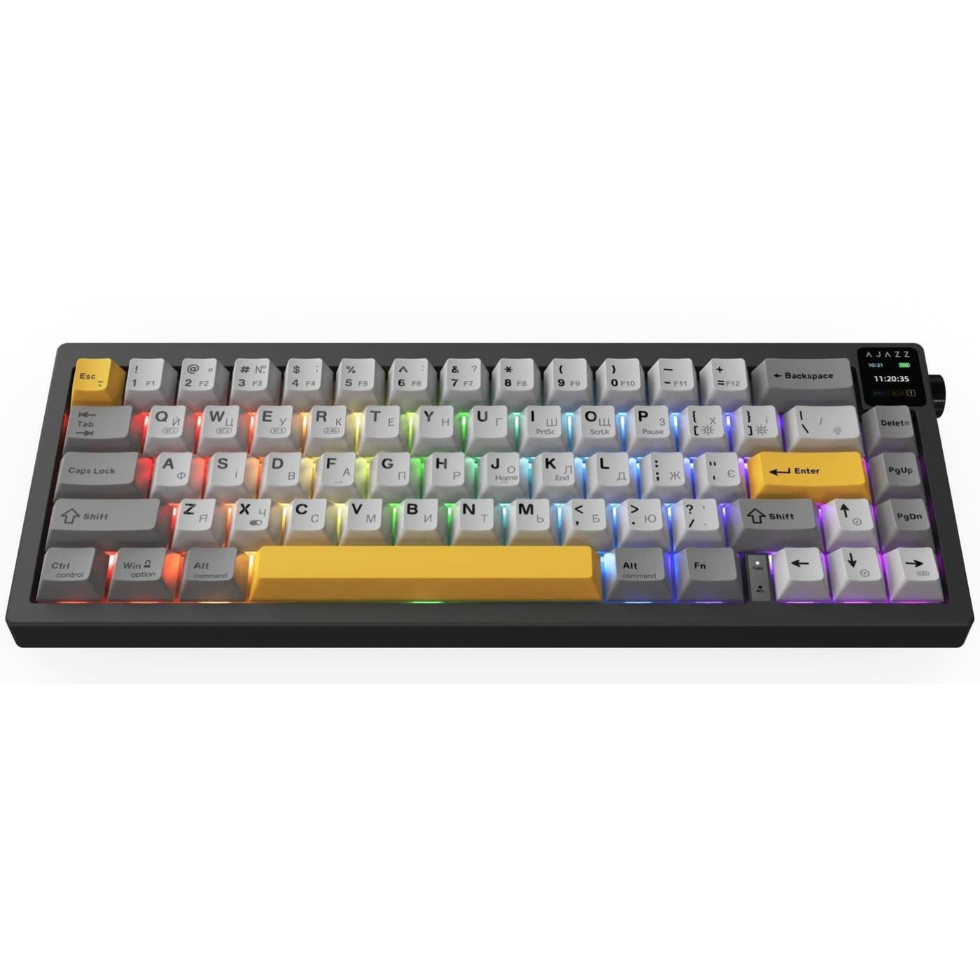 Клавіатура Ajazz AK650 Flying Fish Switch Black (AK650-FF-BGY)