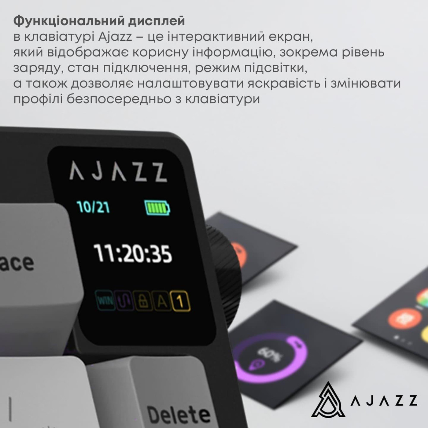Клавіатура Ajazz AK650 Flying Fish Switch Black (AK650-FF-BGY)