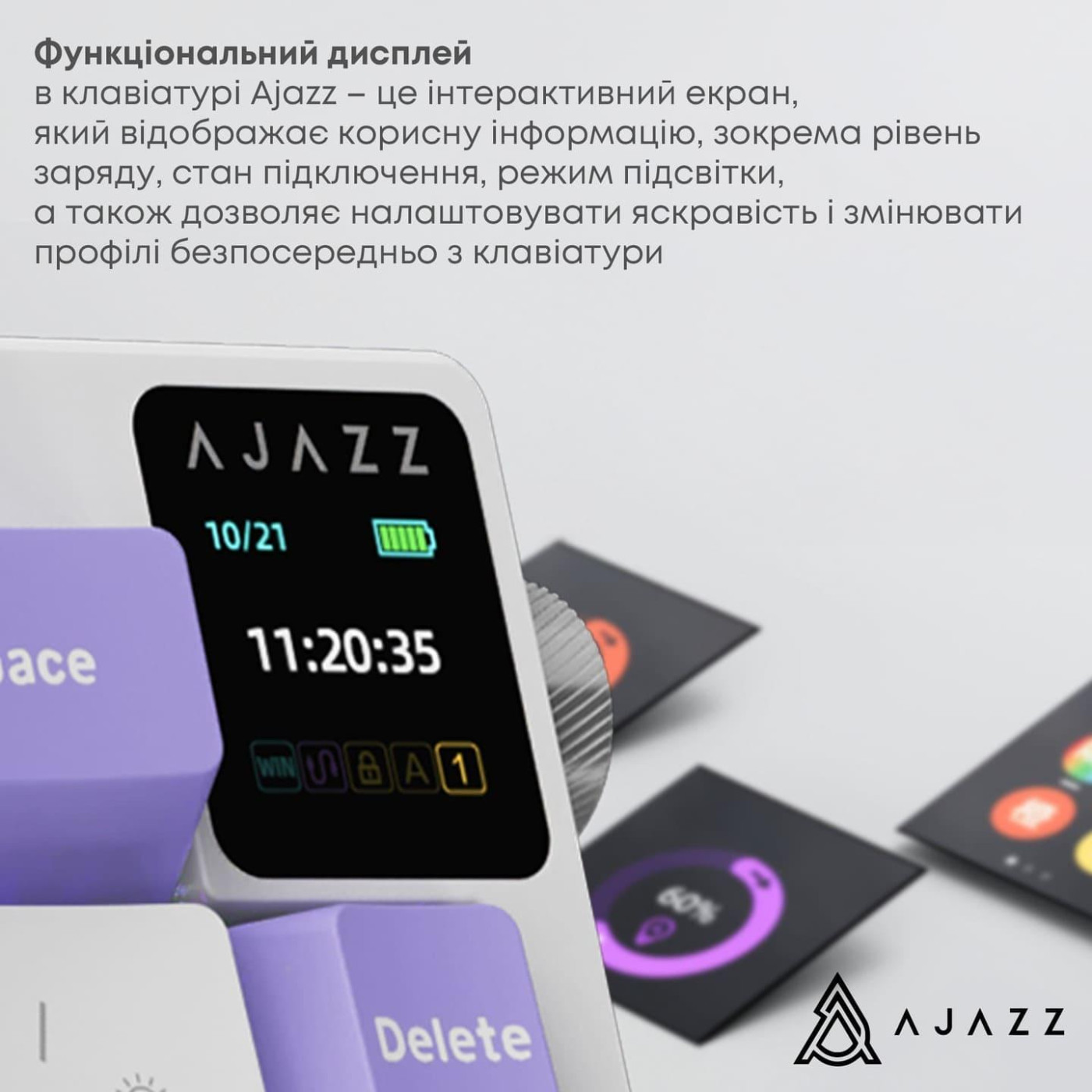 Клавіатура Ajazz AK650 Flying Fish Switch Purple (AK650-FF-PWB)