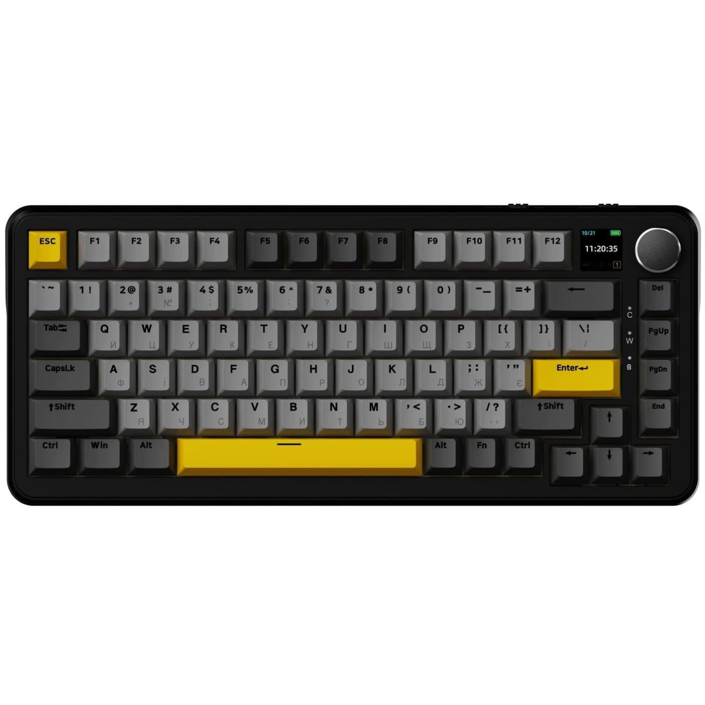 Клавіатура Ajazz AK820 MAX Magnetic Switches Black (AK820MAX-M-BGY) U2