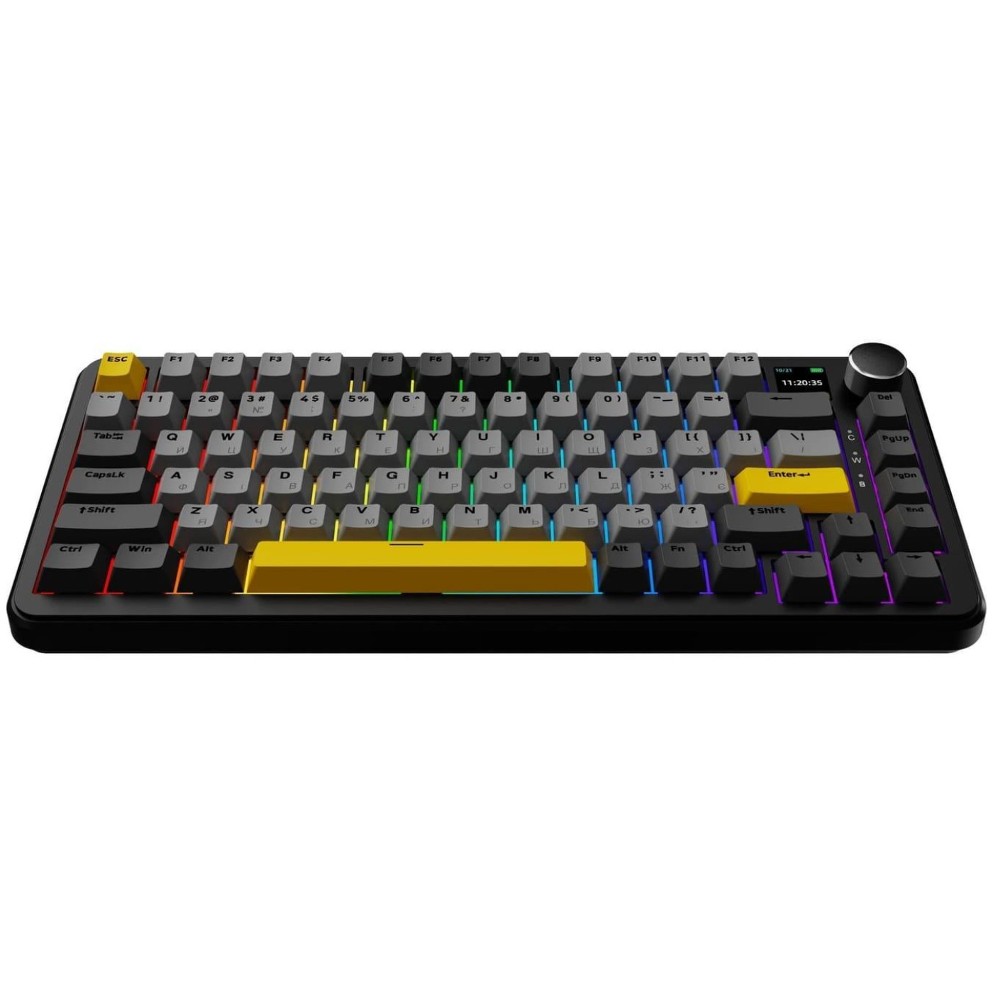 Клавіатура Ajazz AK820 MAX Magnetic Switches Black (AK820MAX-M-BGY) U2