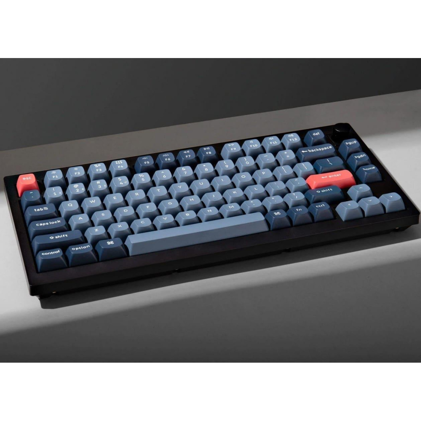 Клавіатура Keychron V1 Max 81 Key Gateron Jupiter Red Hot-Swap RGB Knob Carbon Black (V1MD1_KEYCHRON)