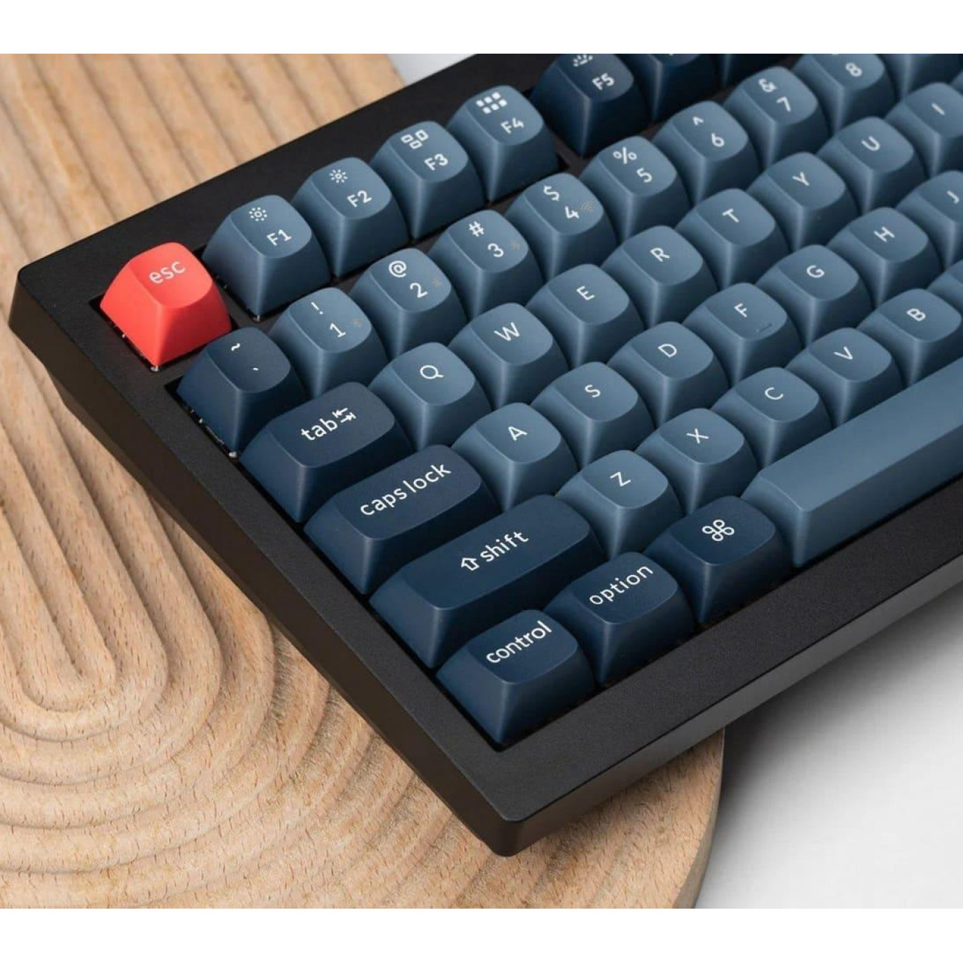 Клавіатура Keychron V1 Max 81 Key Gateron Jupiter Red Hot-Swap RGB Knob Carbon Black (V1MD1_KEYCHRON)