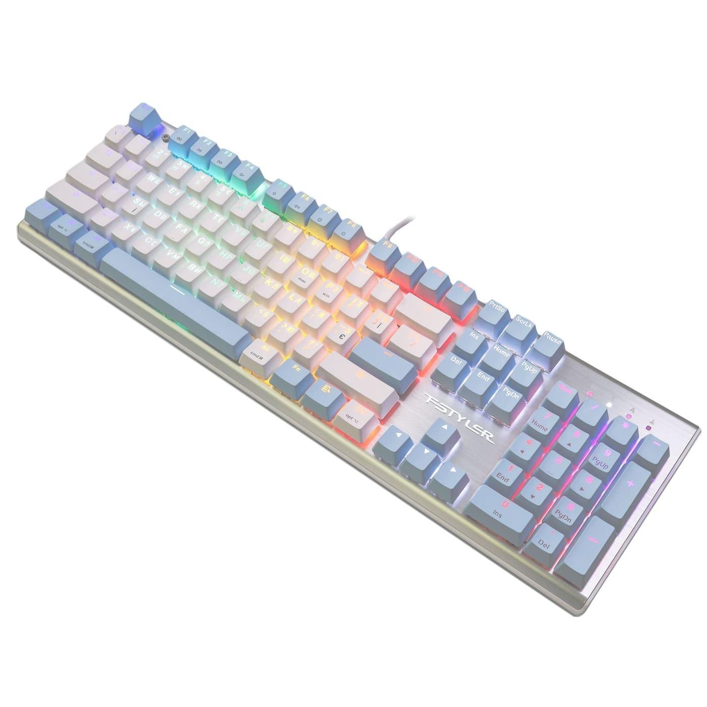 Клавіатура A4Tech Fstyler FS100 USB Blue (FS100 (Icy Blue))