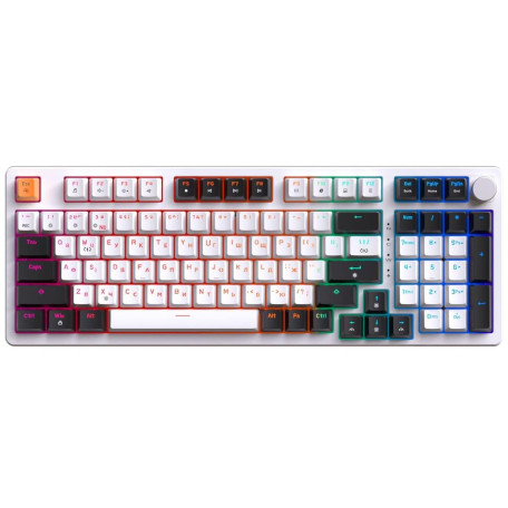 Клавіатура GamePro MK170W Outemu Red Hot-Swap RGB USB White (MK170W)