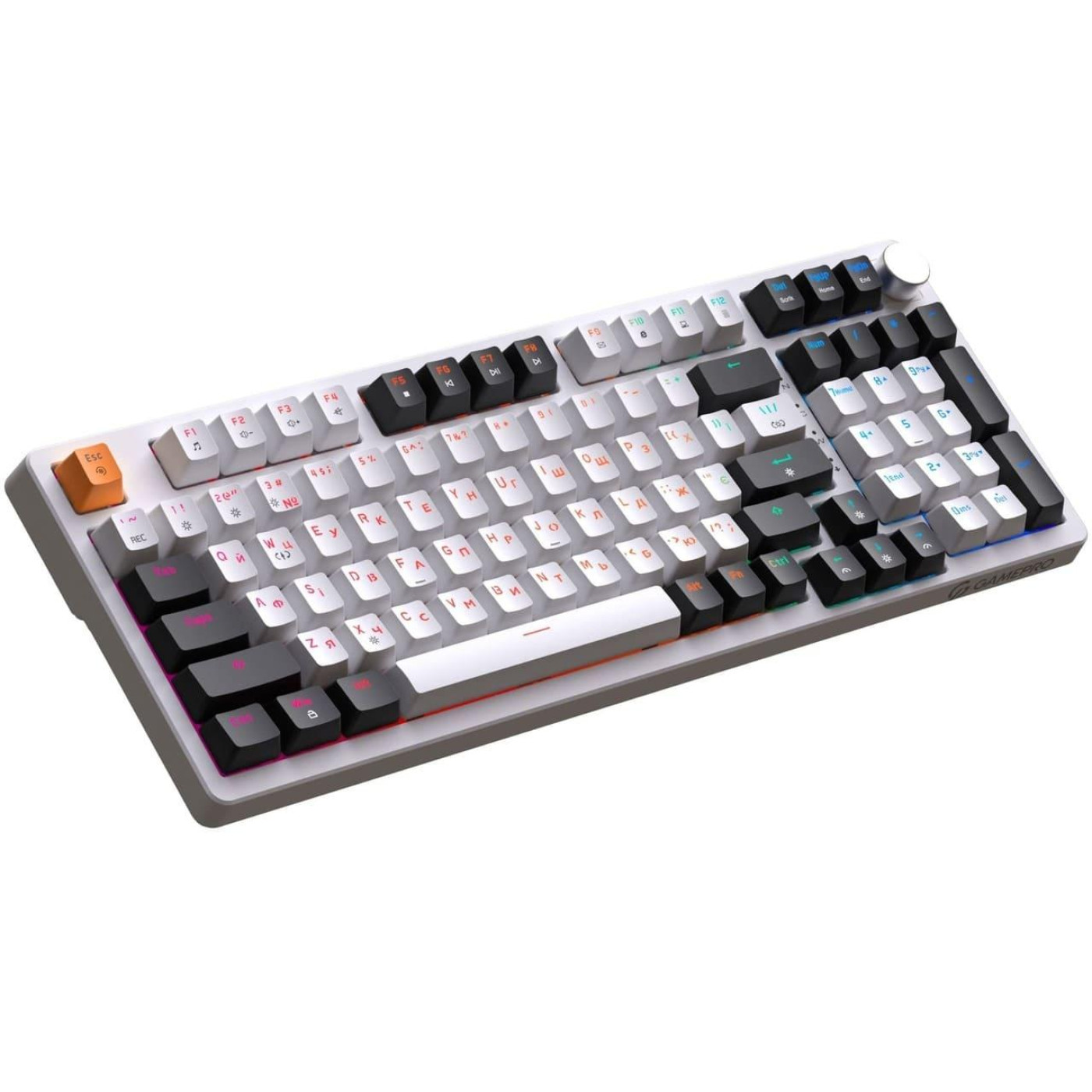 Клавиатура GamePro MK170W Outemu Red Hot-Swap RGB USB White (MK170W)