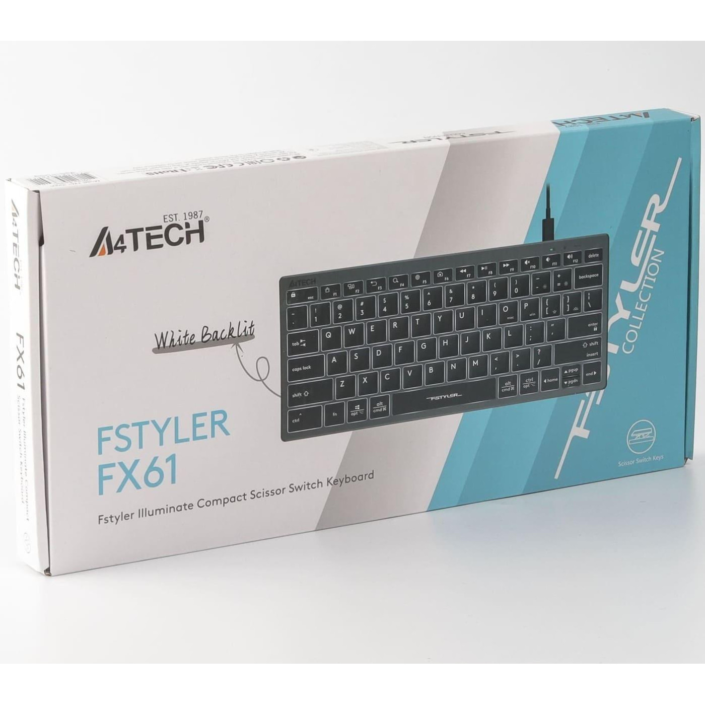 Клавіатура A4Tech Fstyler FX61 USB Grey (FX61 USB (Grey))