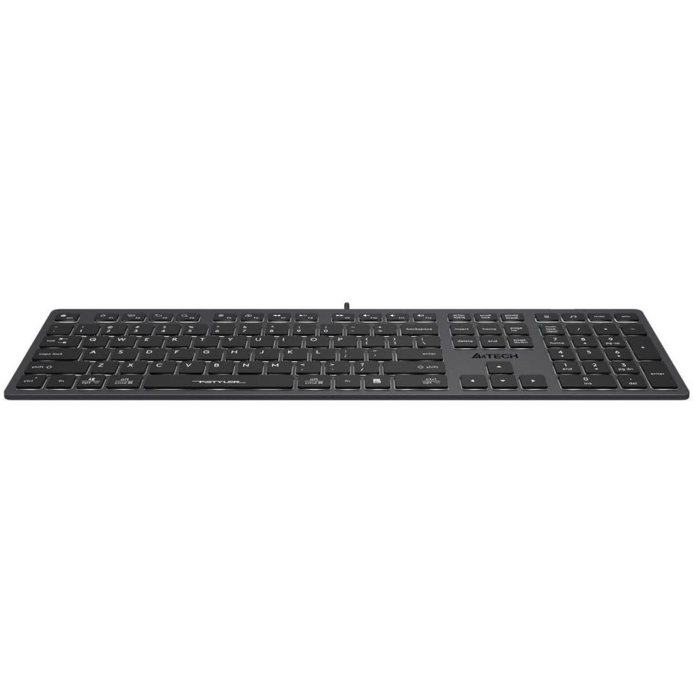 Клавиатура A4Tech Fstyler FX60H White Backlit USB Grey (FX60H USB (Grey) White backlit)