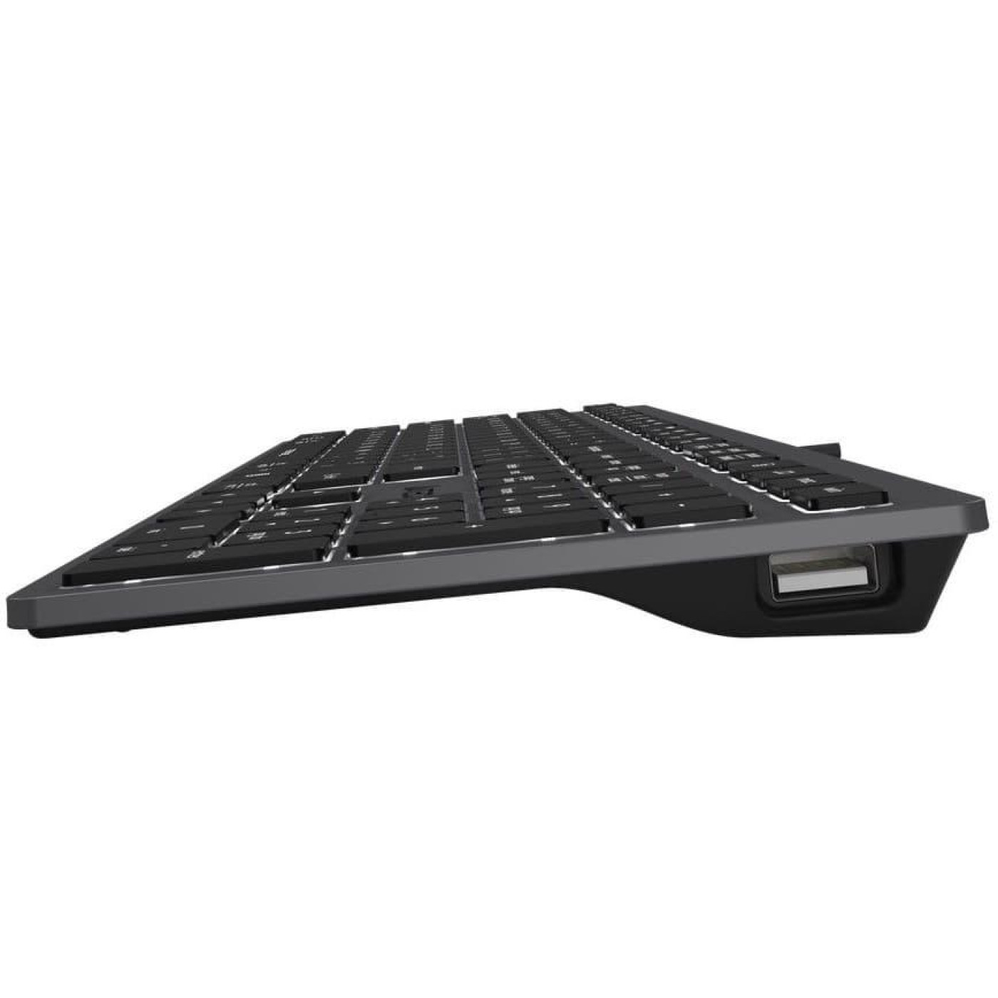 Клавиатура A4Tech Fstyler FX60H White Backlit USB Grey (FX60H USB (Grey) White backlit)