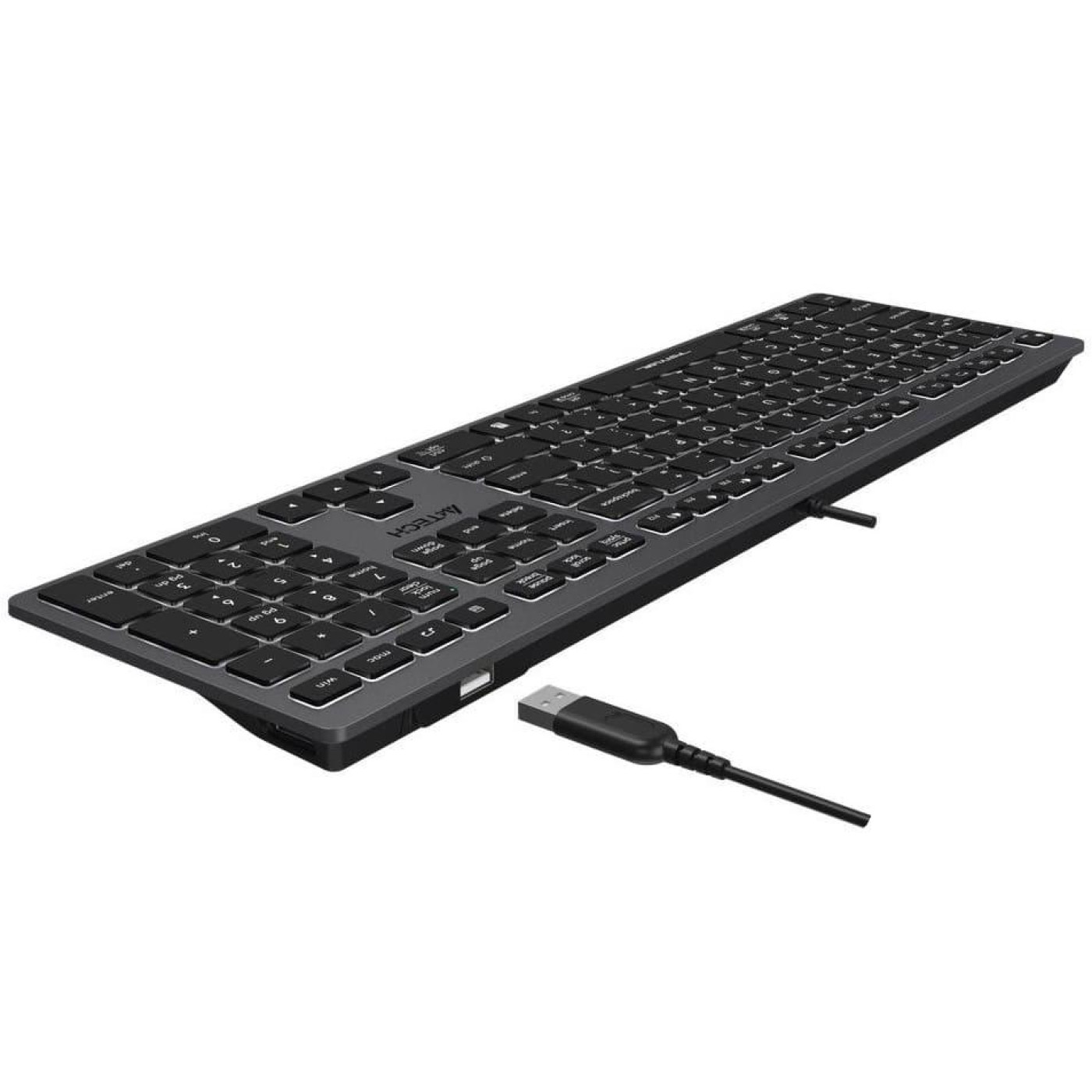 Клавиатура A4Tech Fstyler FX60H White Backlit USB Grey (FX60H USB (Grey) White backlit)