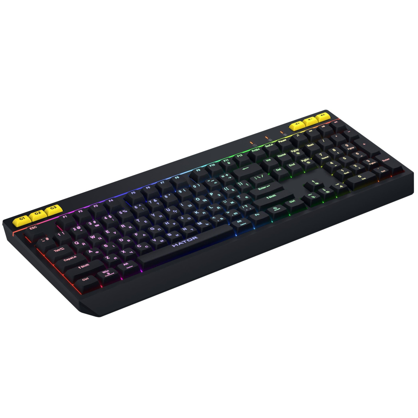 Клавіатура HATOR Icefall Black (HTK402UA) U1