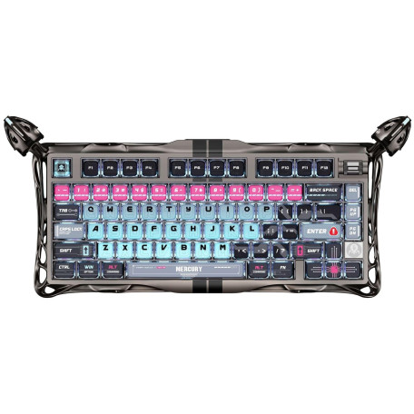 Клавіатура GravaStar Mercury V75 Pro 80keys Magnetic Jade Gaming 8K USB-A RGB Cyberpunk (GSV75PRO_U_RM_EGRY)