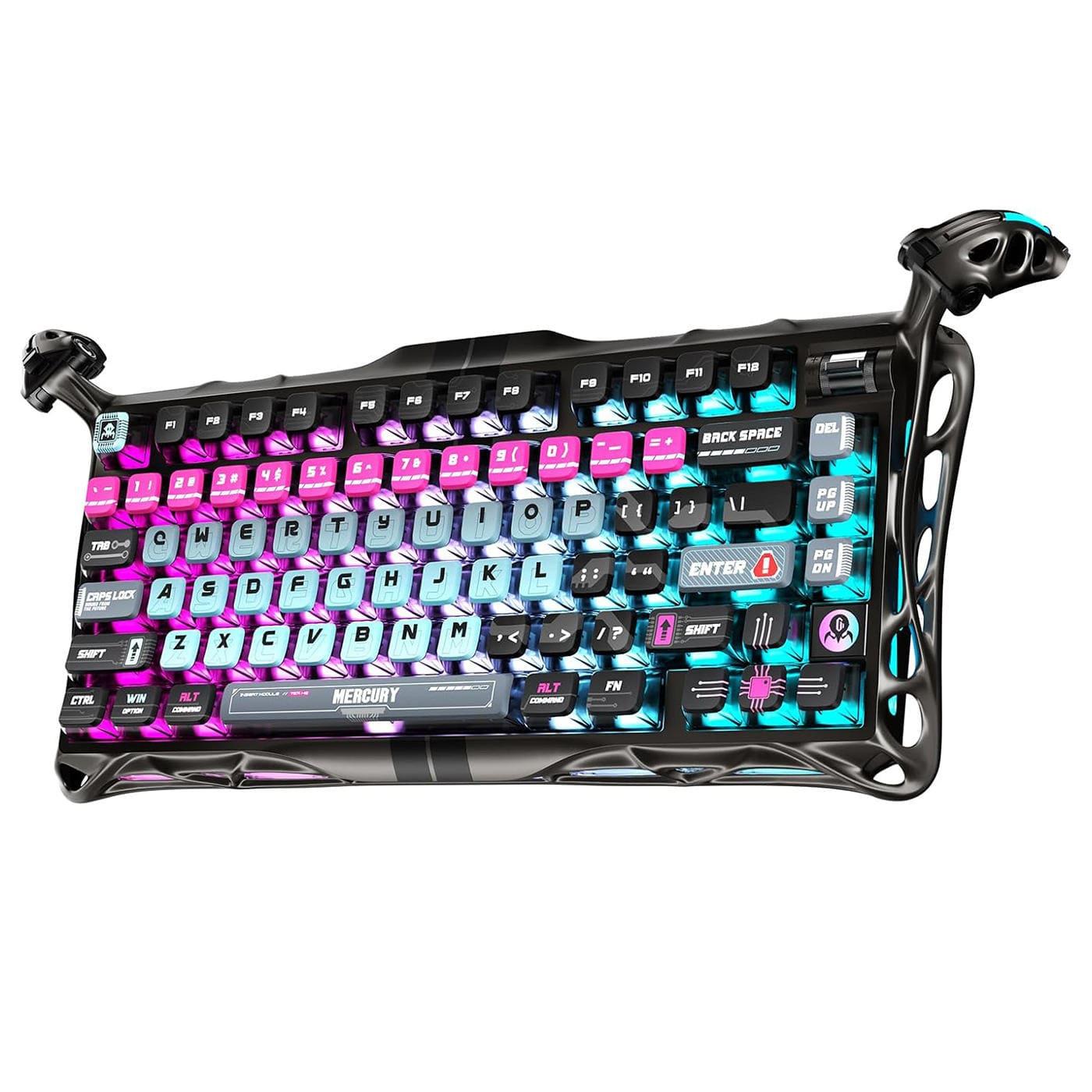 Клавиатура GravaStar Mercury V75 Pro 80keys Magnetic Jade Gaming 8K USB-A RGB Cyberpunk (GSV75PRO_U_RM_EGRY)