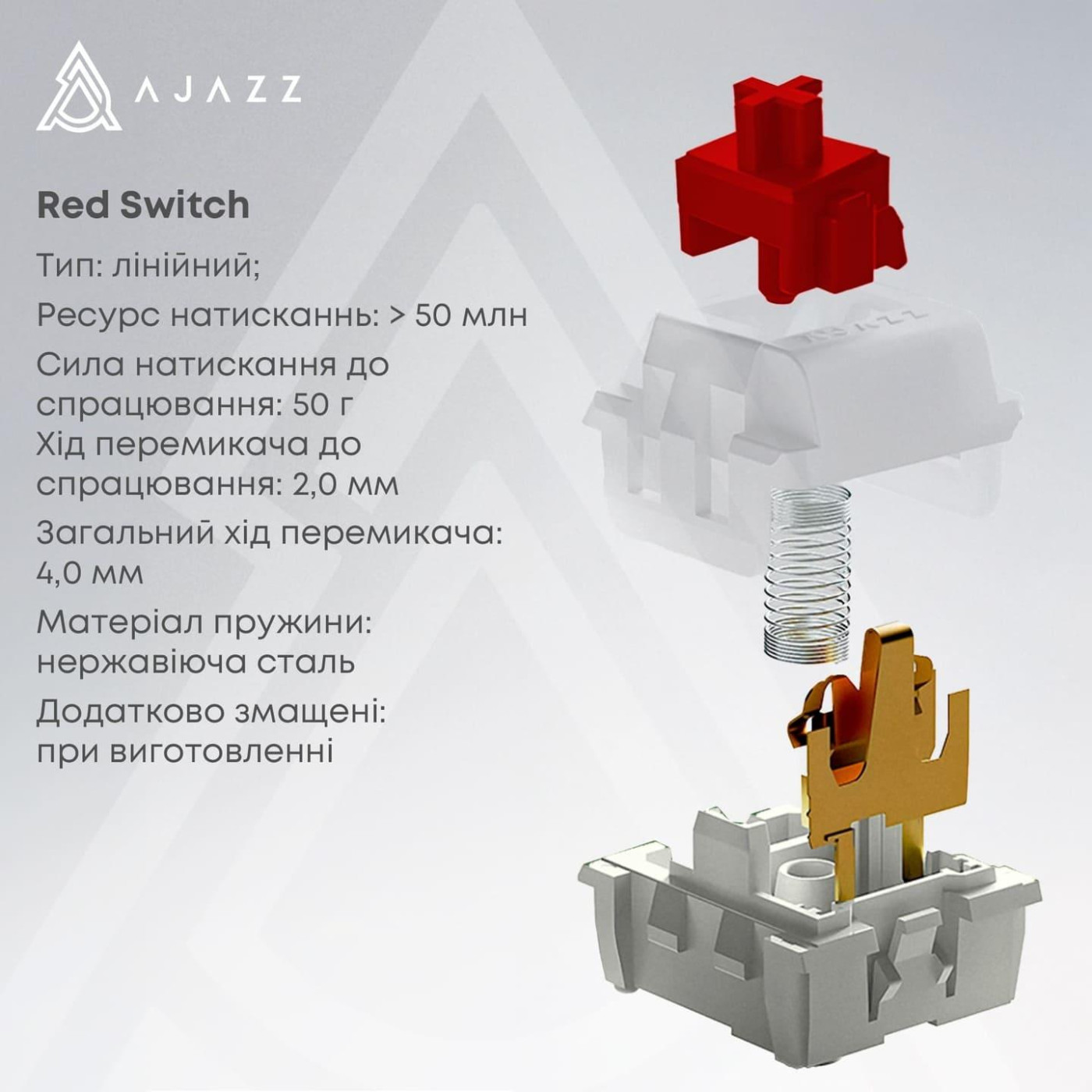 Клавіатура Ajazz NK68 Red switches Side Contour Black (NK68-R-S-B)