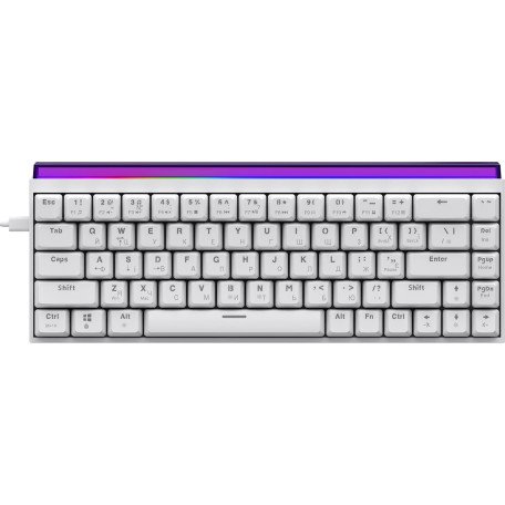 Клавіатура Ajazz NK68 Red switches White (NK68-R-W)