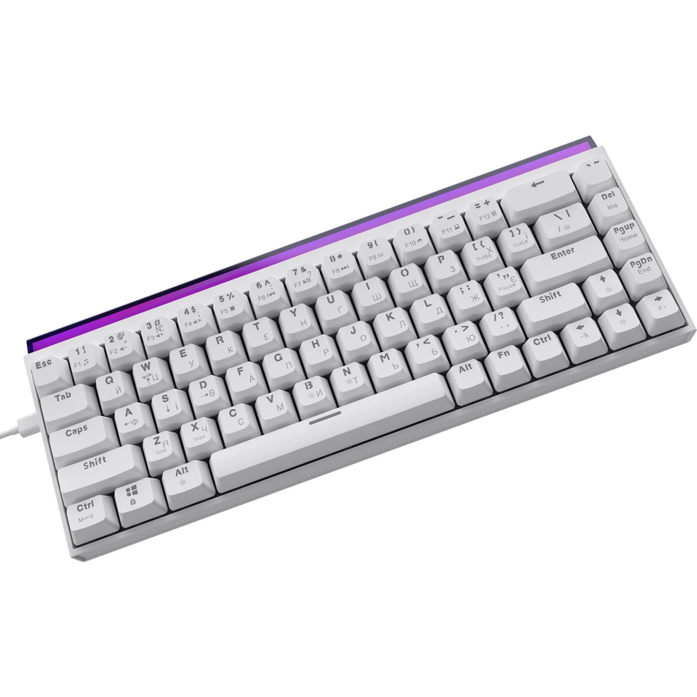 Клавиатура Ajazz NK68 Red switches White (NK68-R-W)