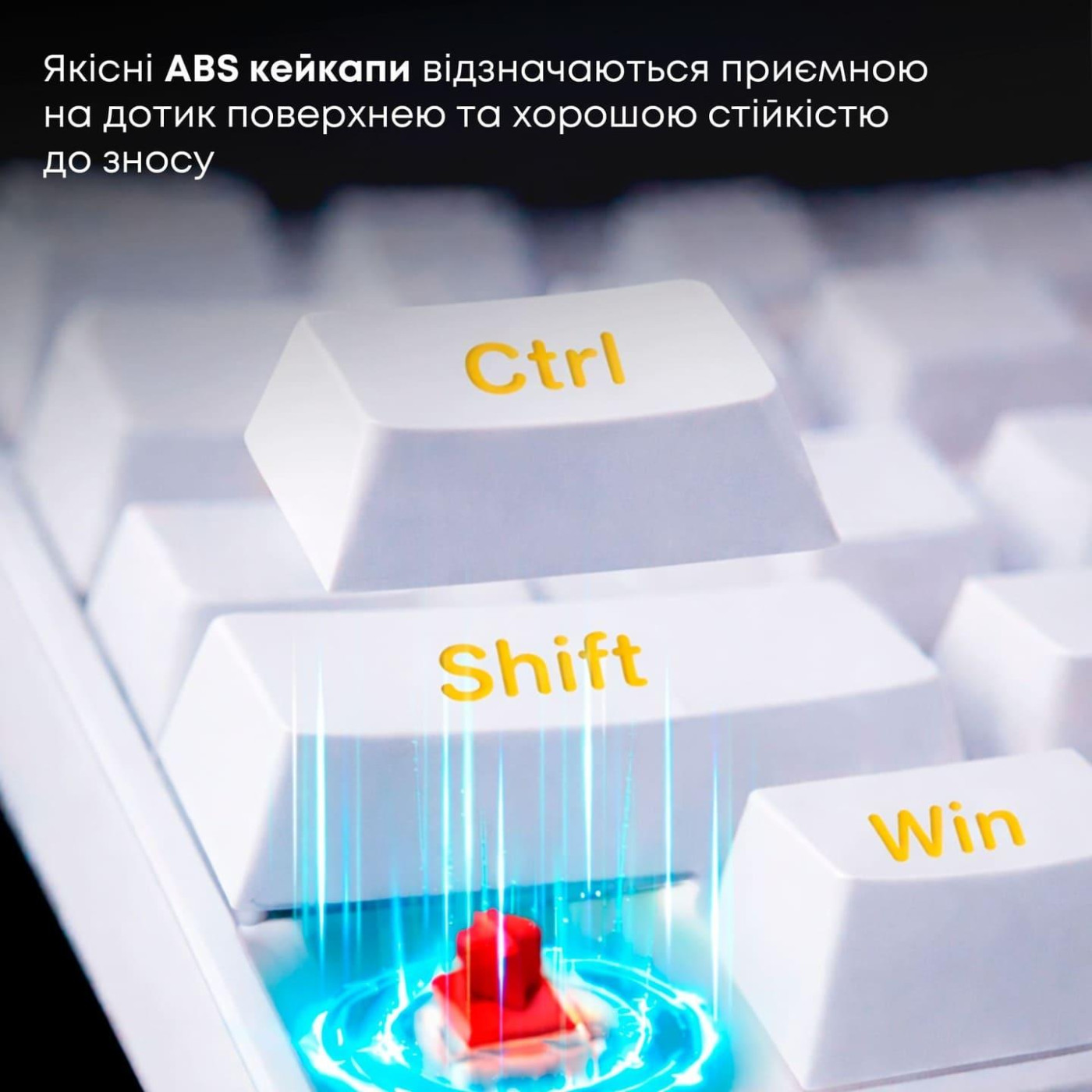 Клавиатура Ajazz NK68 Red switches White (NK68-R-W)