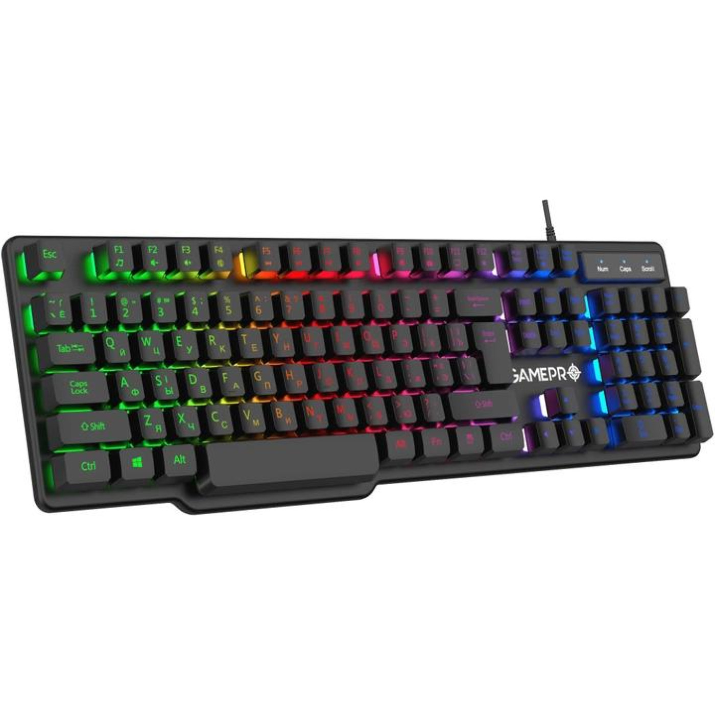 Клавіатура GamePro GK380 RGB USB Black (GK380)